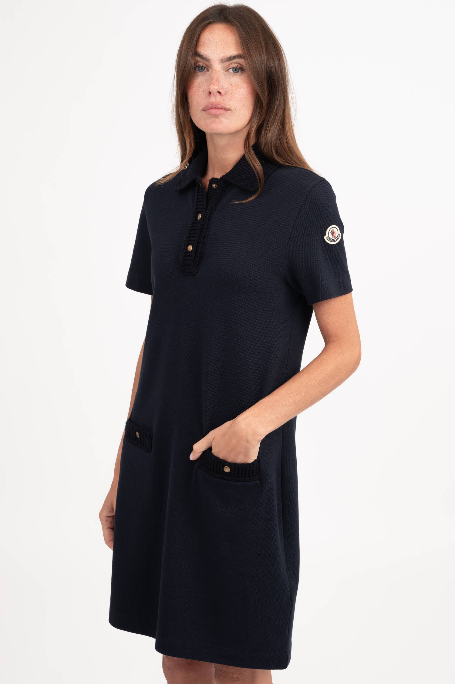 Pique Polokleid in Navy Pique Polokleid in Navy