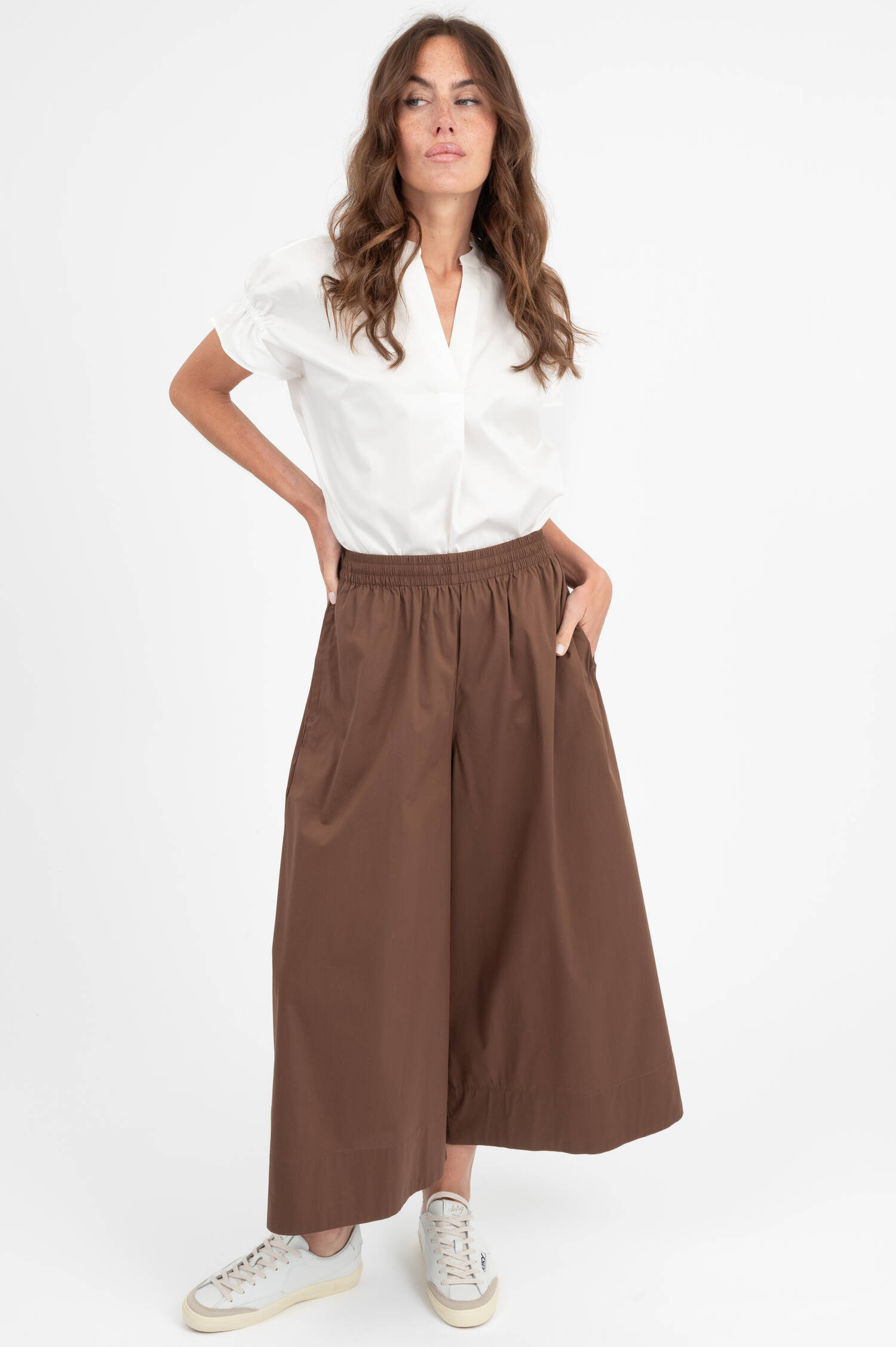 Culotte Hose in Braun