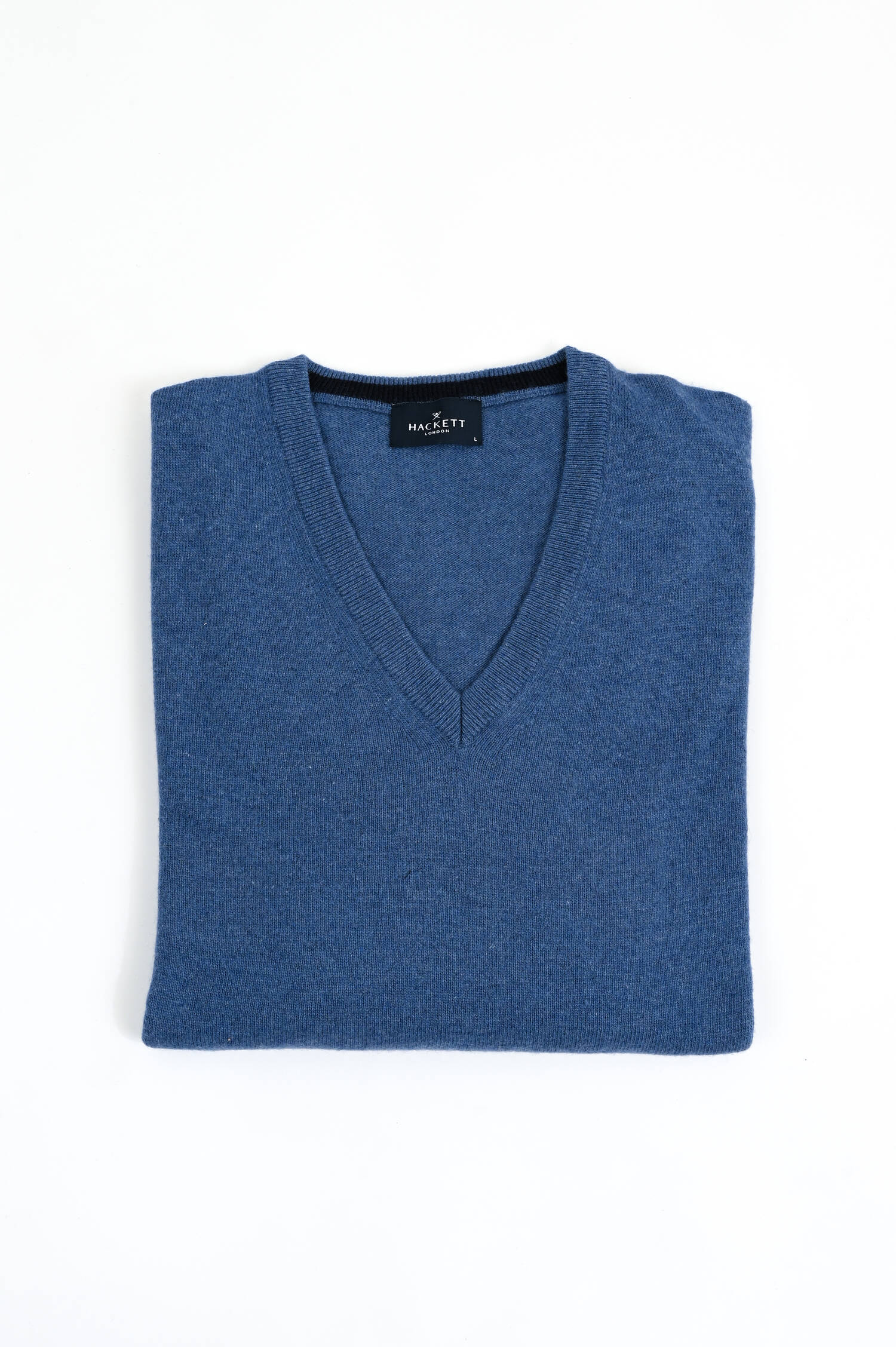 Pullover aus Wolle-Cashmere-Mix in Blau