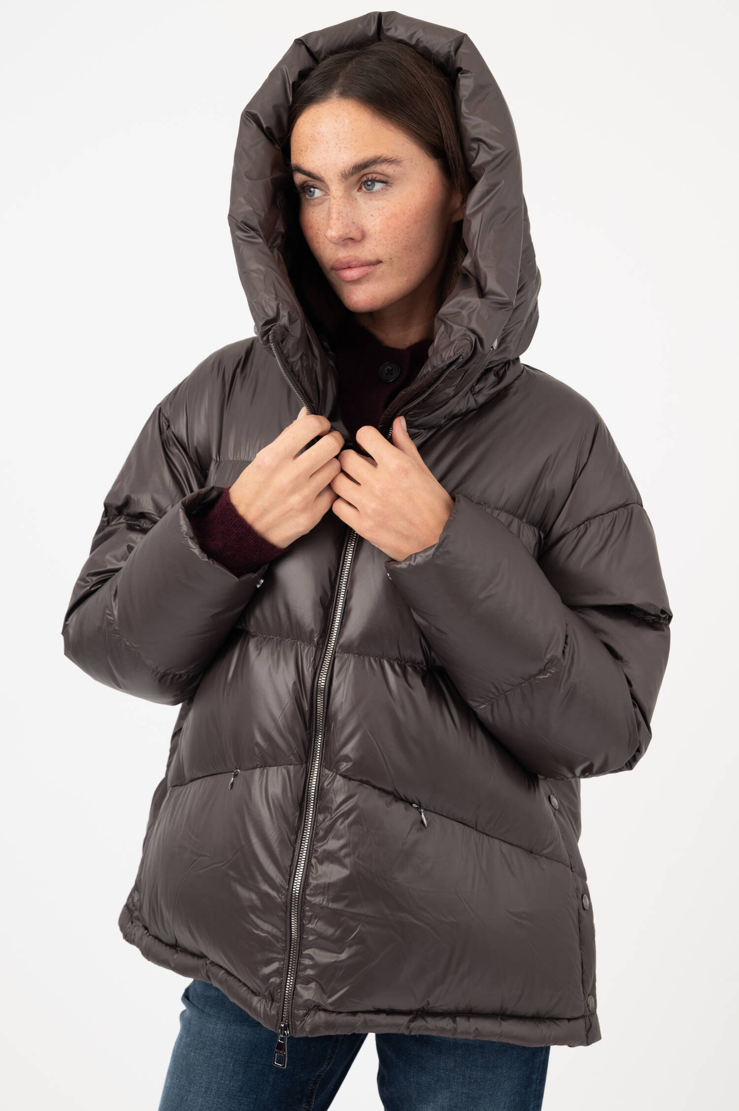 Daunensteppjacke LONDRA in Braun