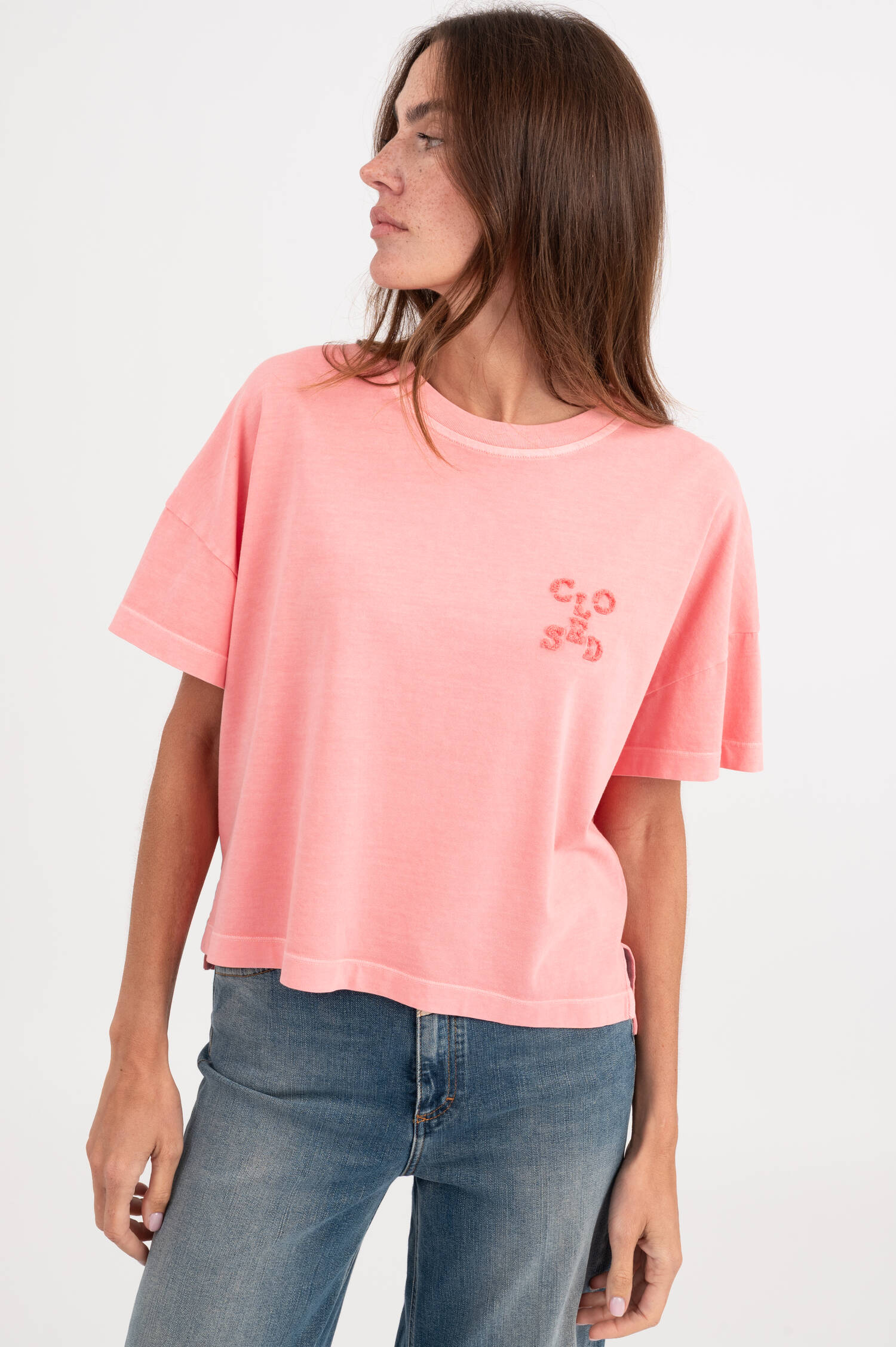 Oversize T-Shirt in Korall Oversize T-Shirt in Korall