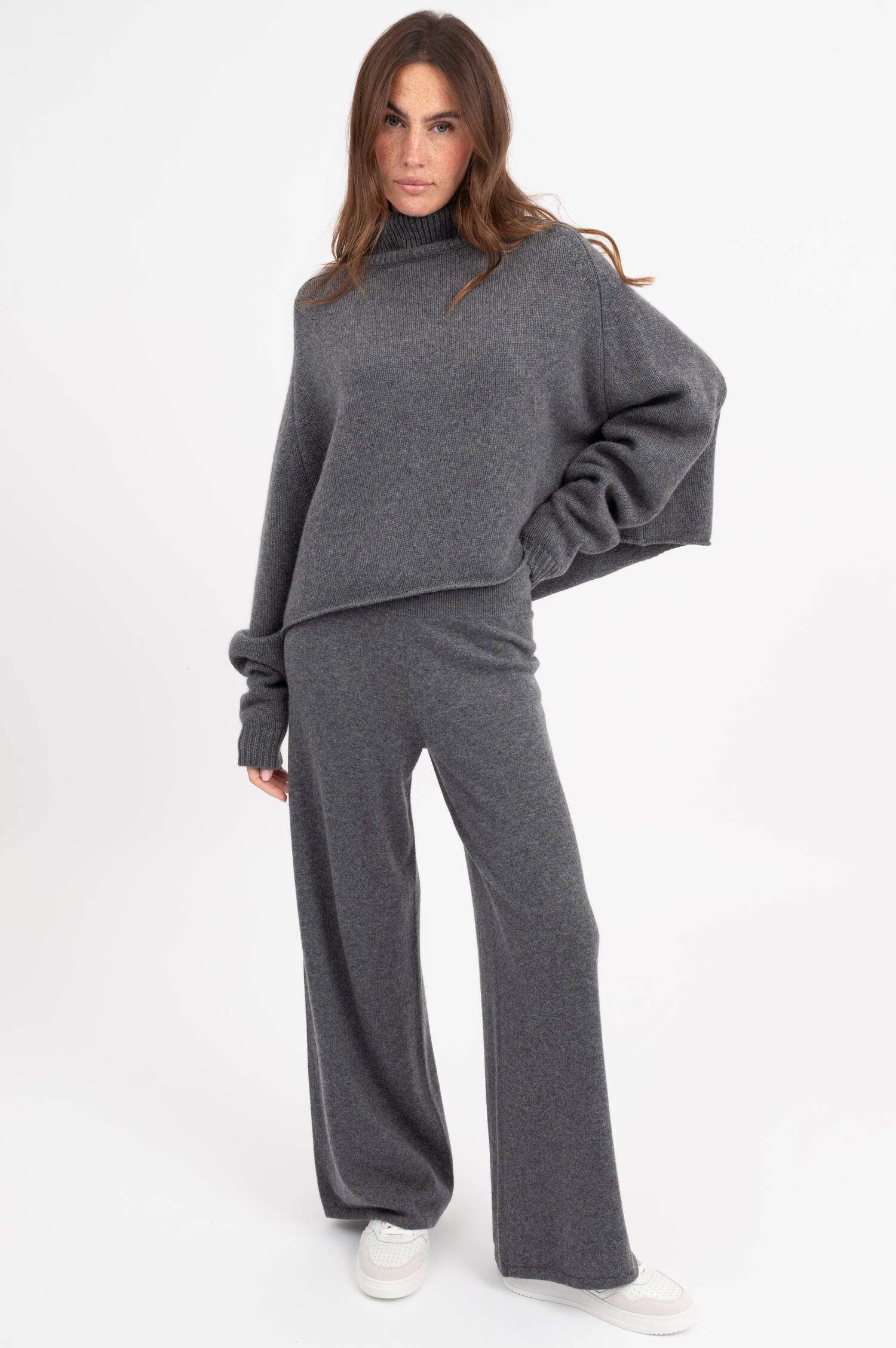 Cashmere-Rollkragen CATHIE in Graphite