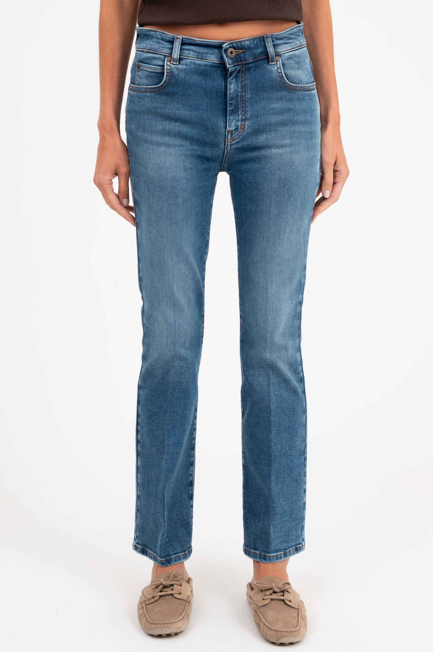 Cropped Jeans RAPALLO in Mittelblau Cropped Jeans RAPALLO in Mittelblau