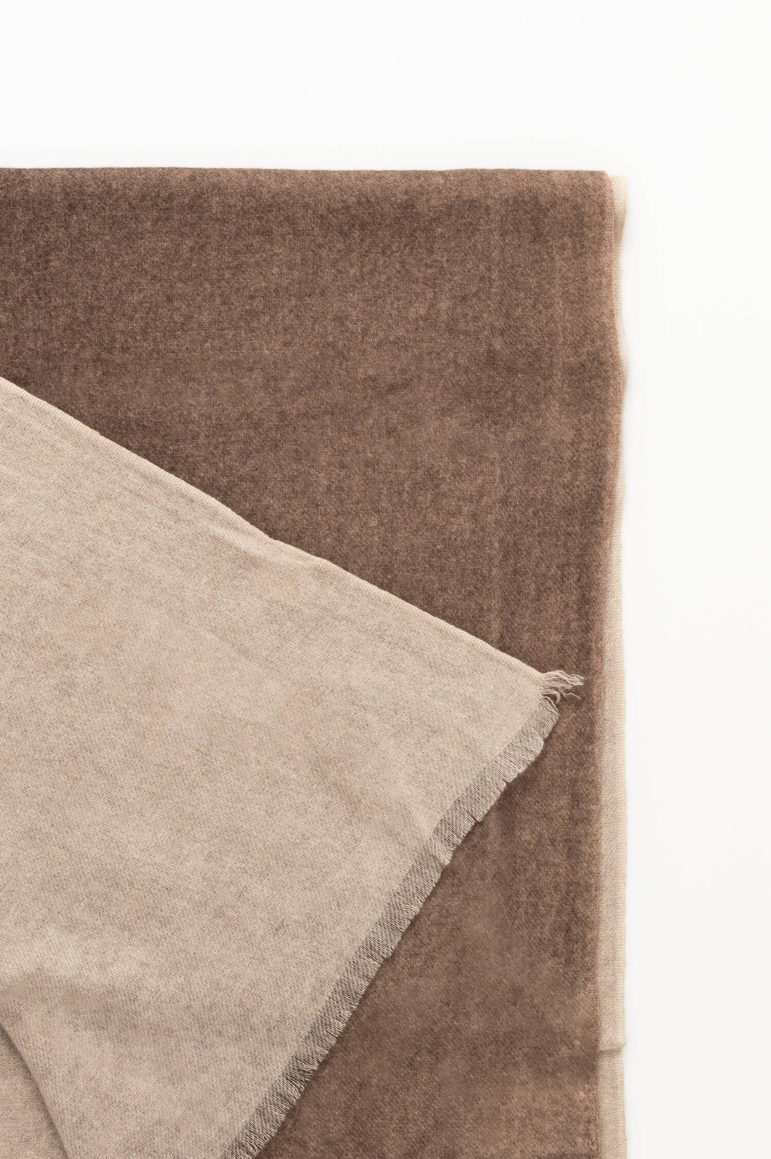 Cashmere-Schal in Braun/Beige meliert