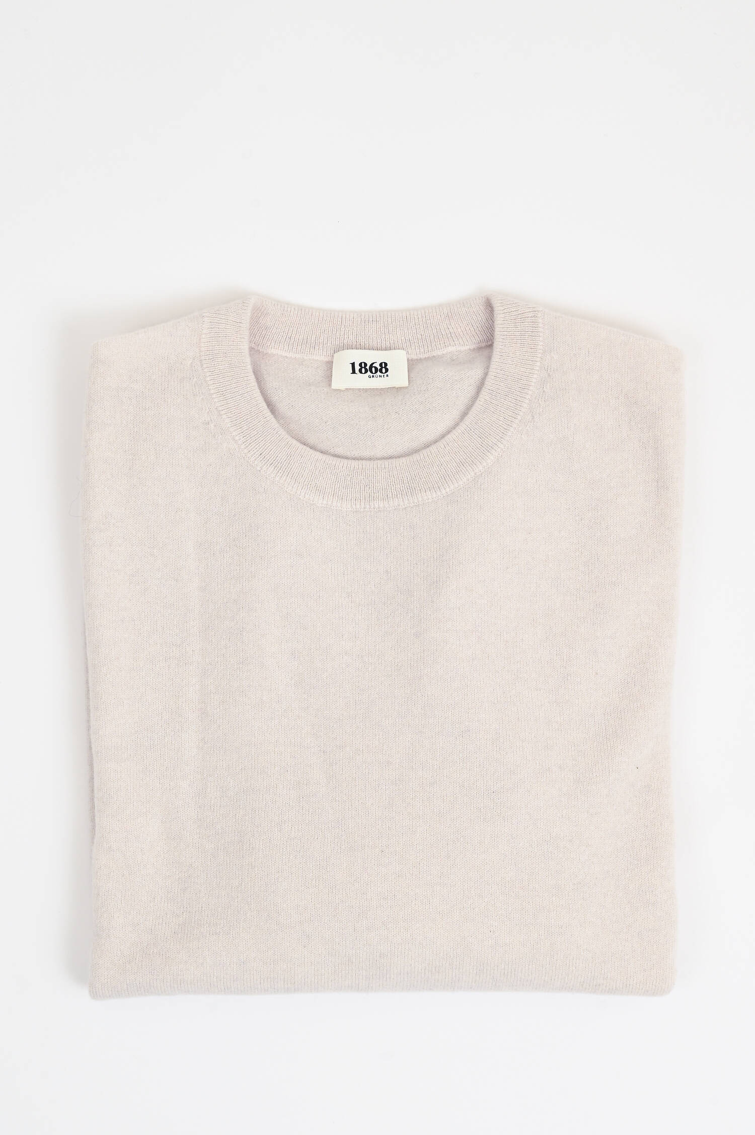 Cashmerepullover mit Rundhals in Hellbeige Cashmerepullover mit Rundhals in Hellbeige