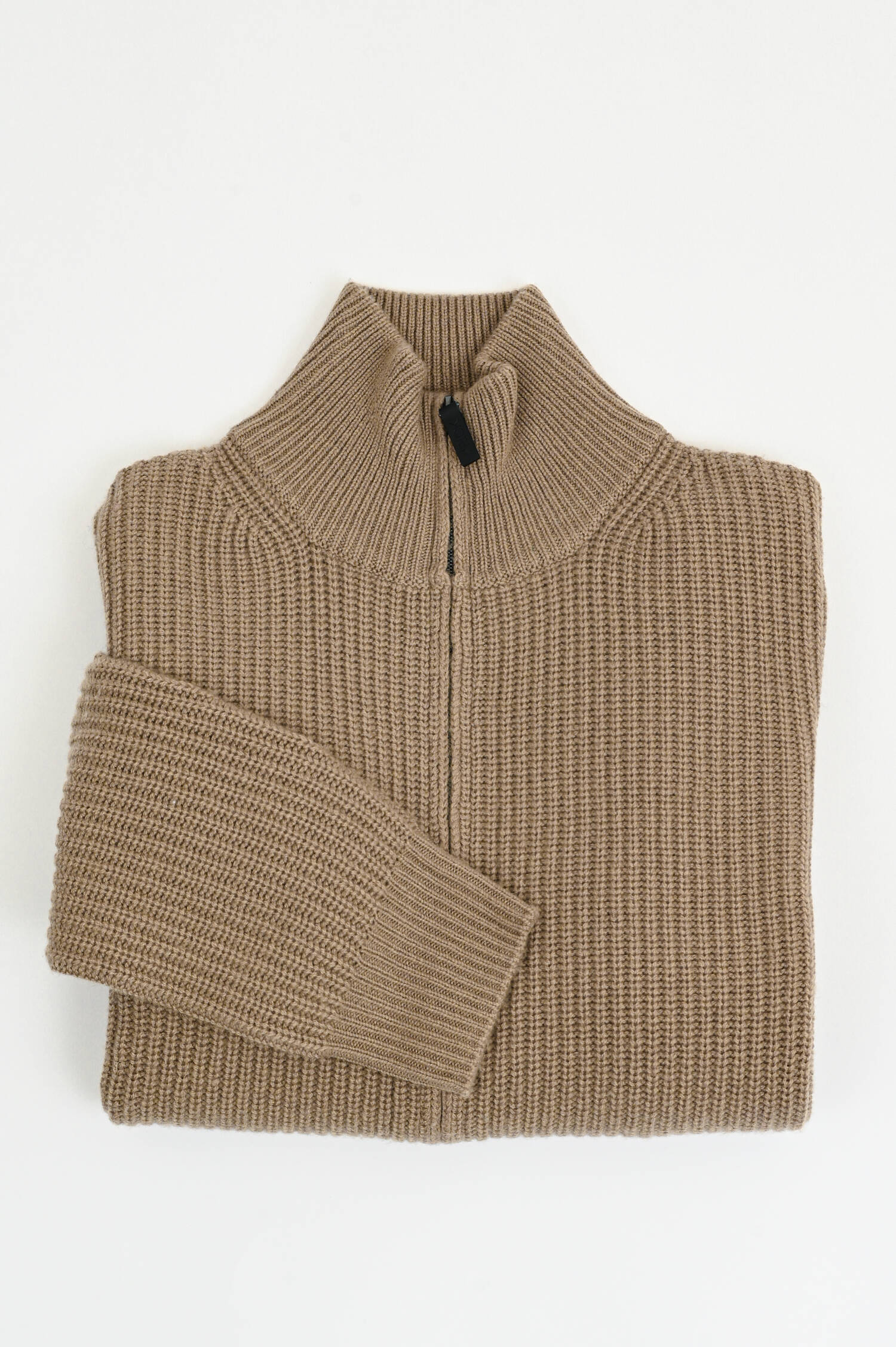 Strickweste aus Woll-Cashmere-Mix in Beige