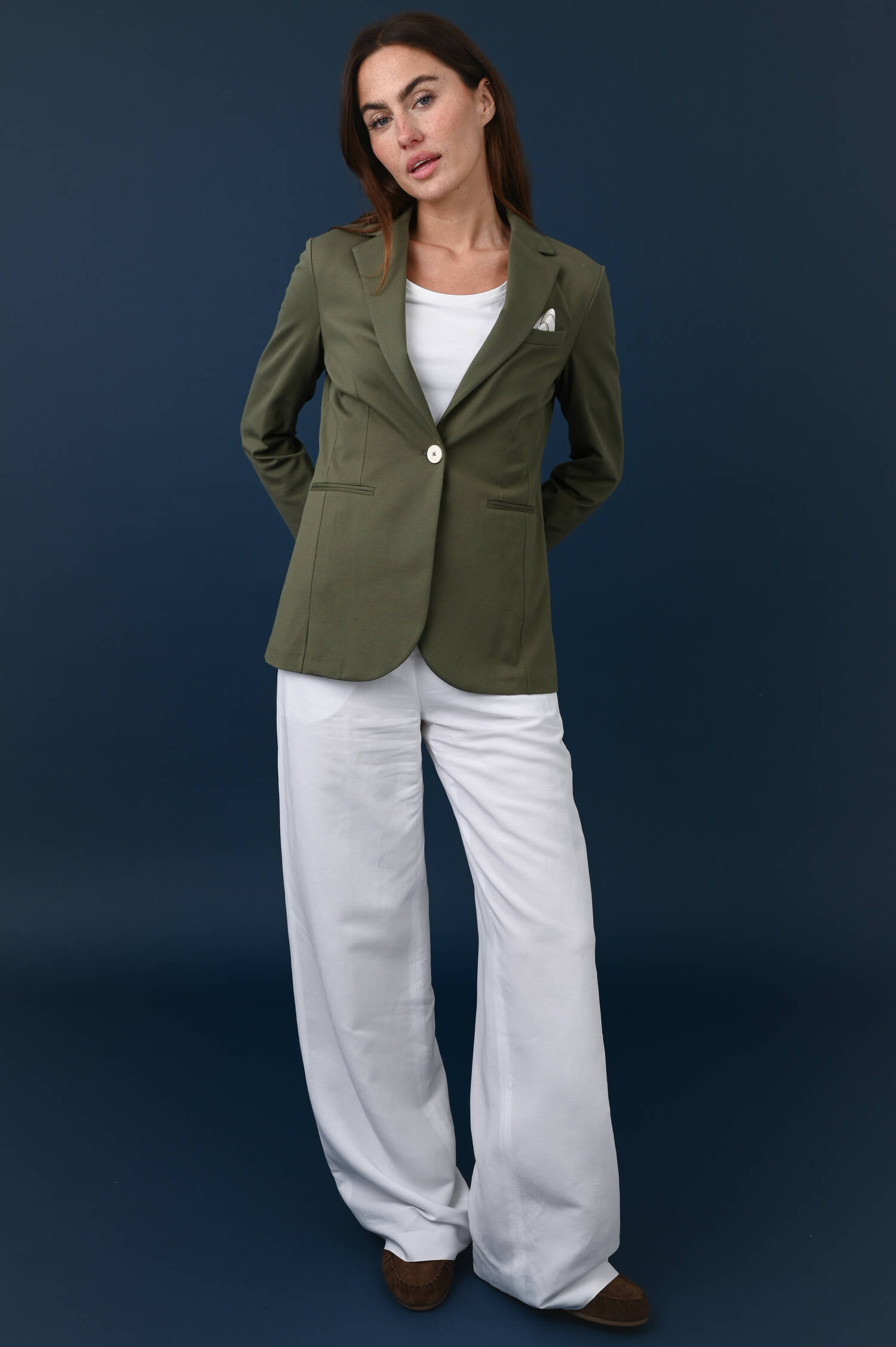 Blazer in Basilgrün