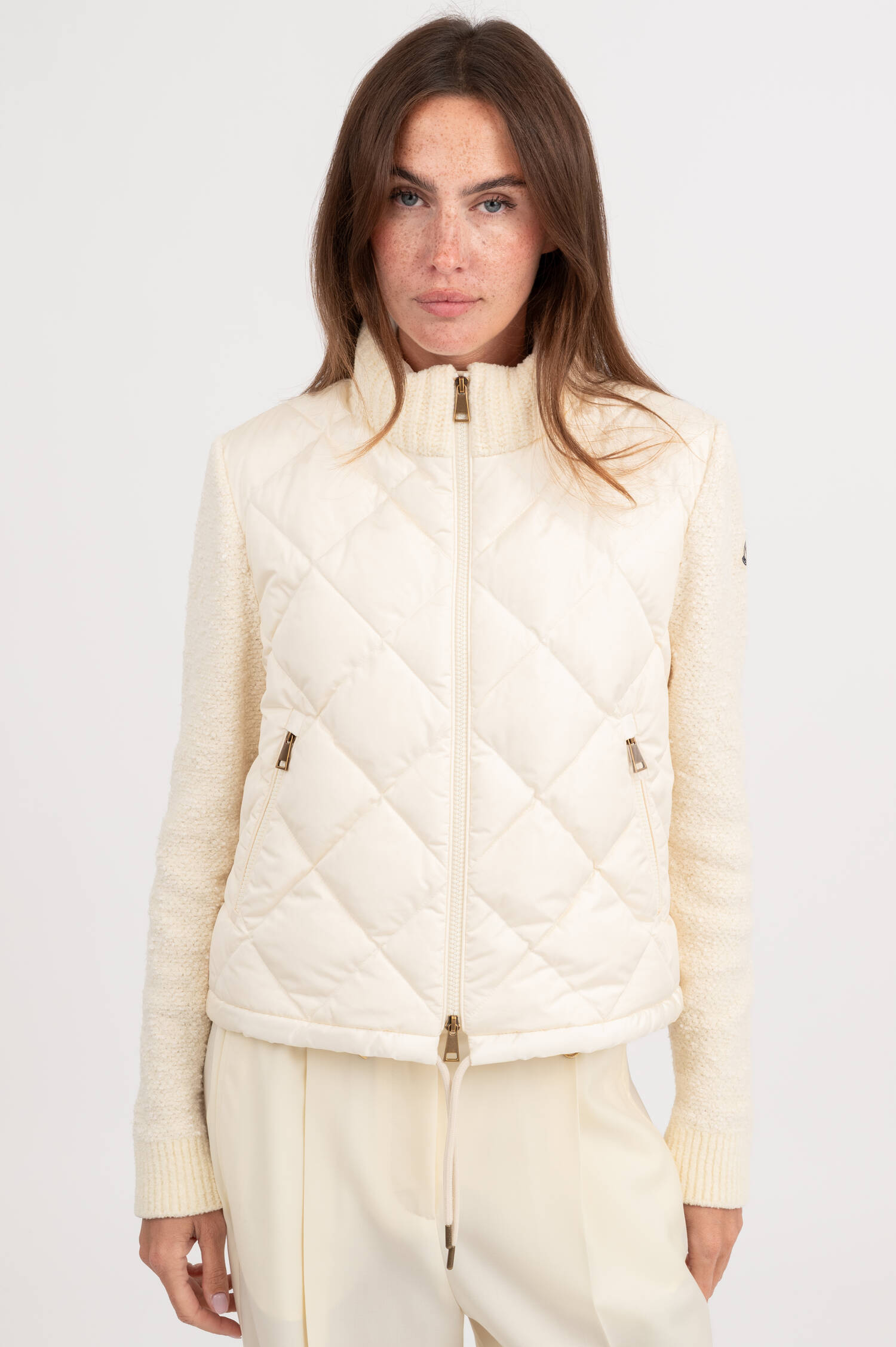 Hybrid Jacke in Creme Hybrid Jacke in Creme