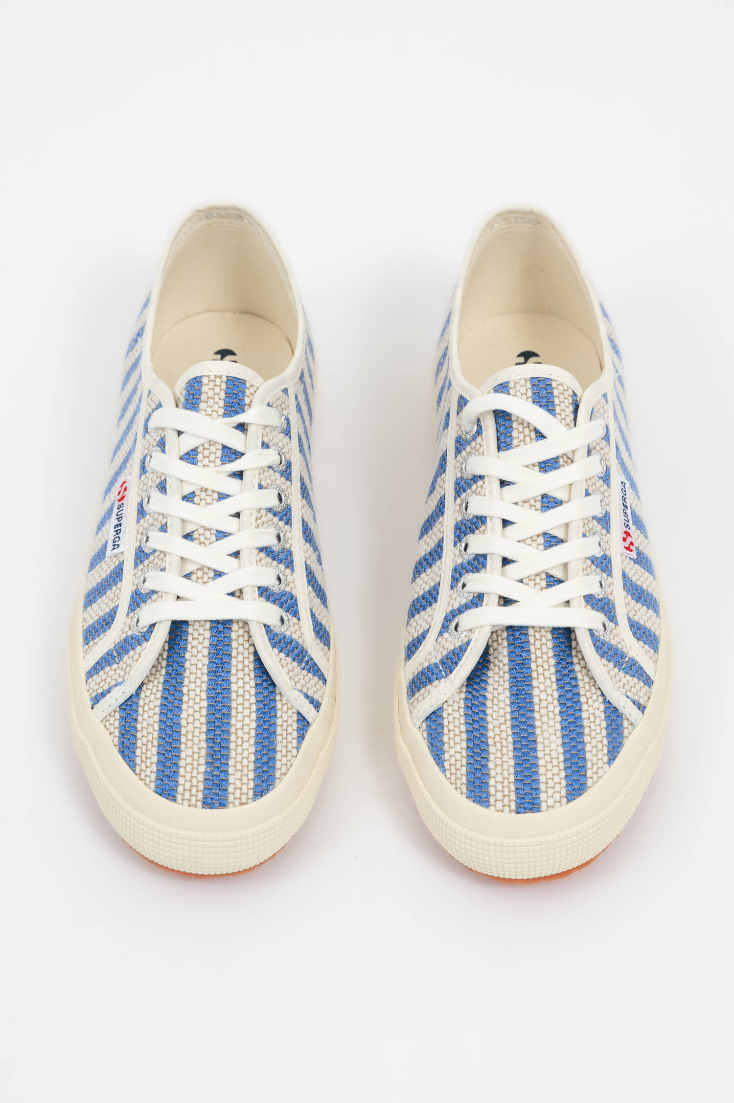 Sneaker COTTON STRIPES in Blau/Weiß