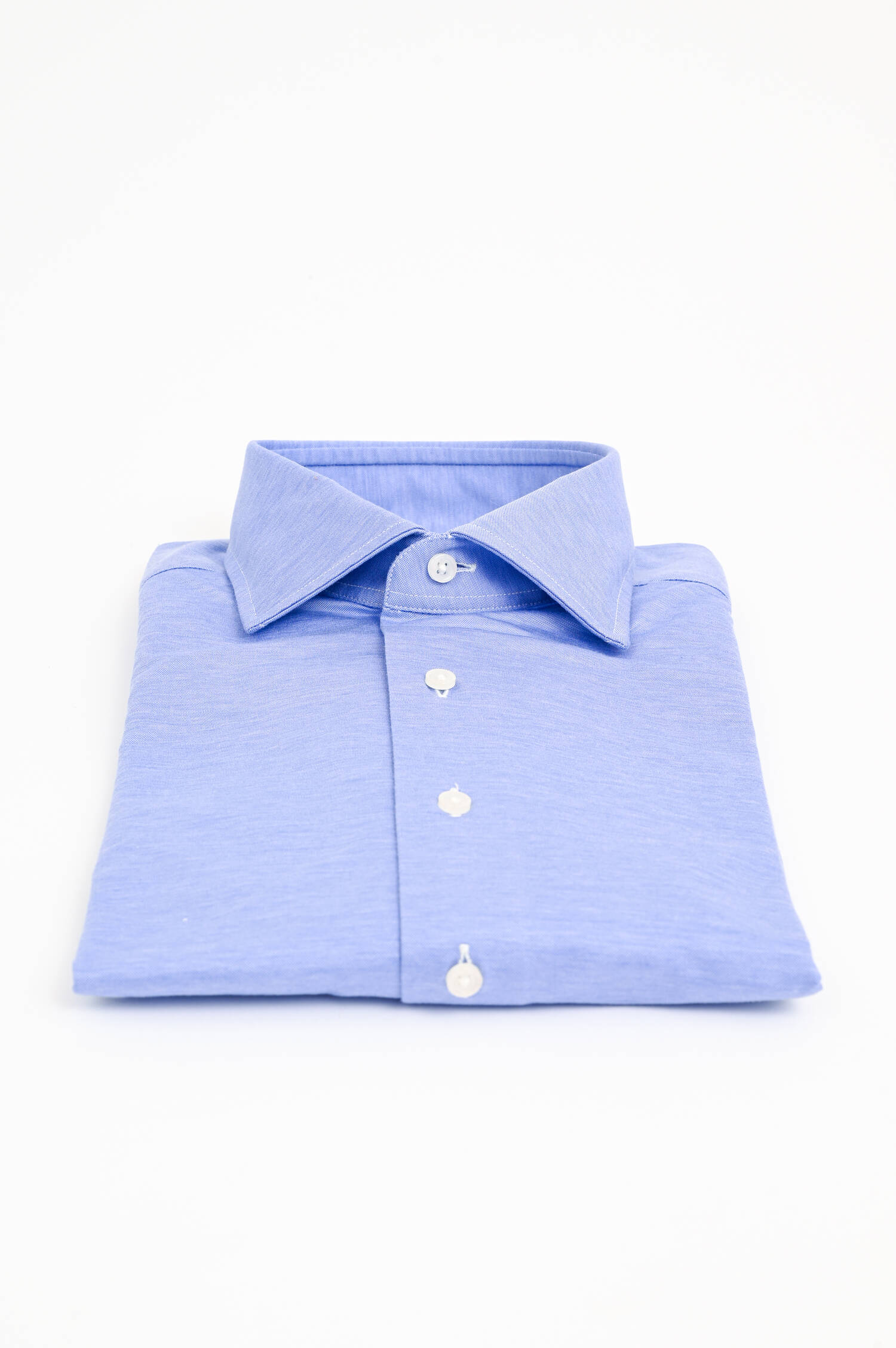 Hemd aus Baumwolle in Hellblau-Melange