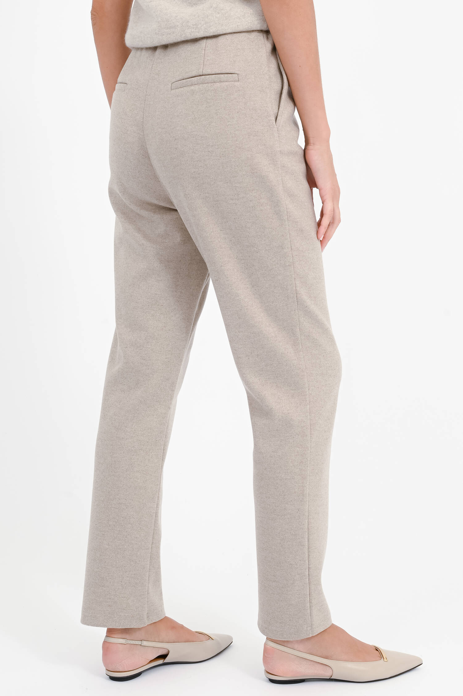 Relaxed-Fit-Pants in Beige meliert Relaxed-Fit-Pants in Beige meliert