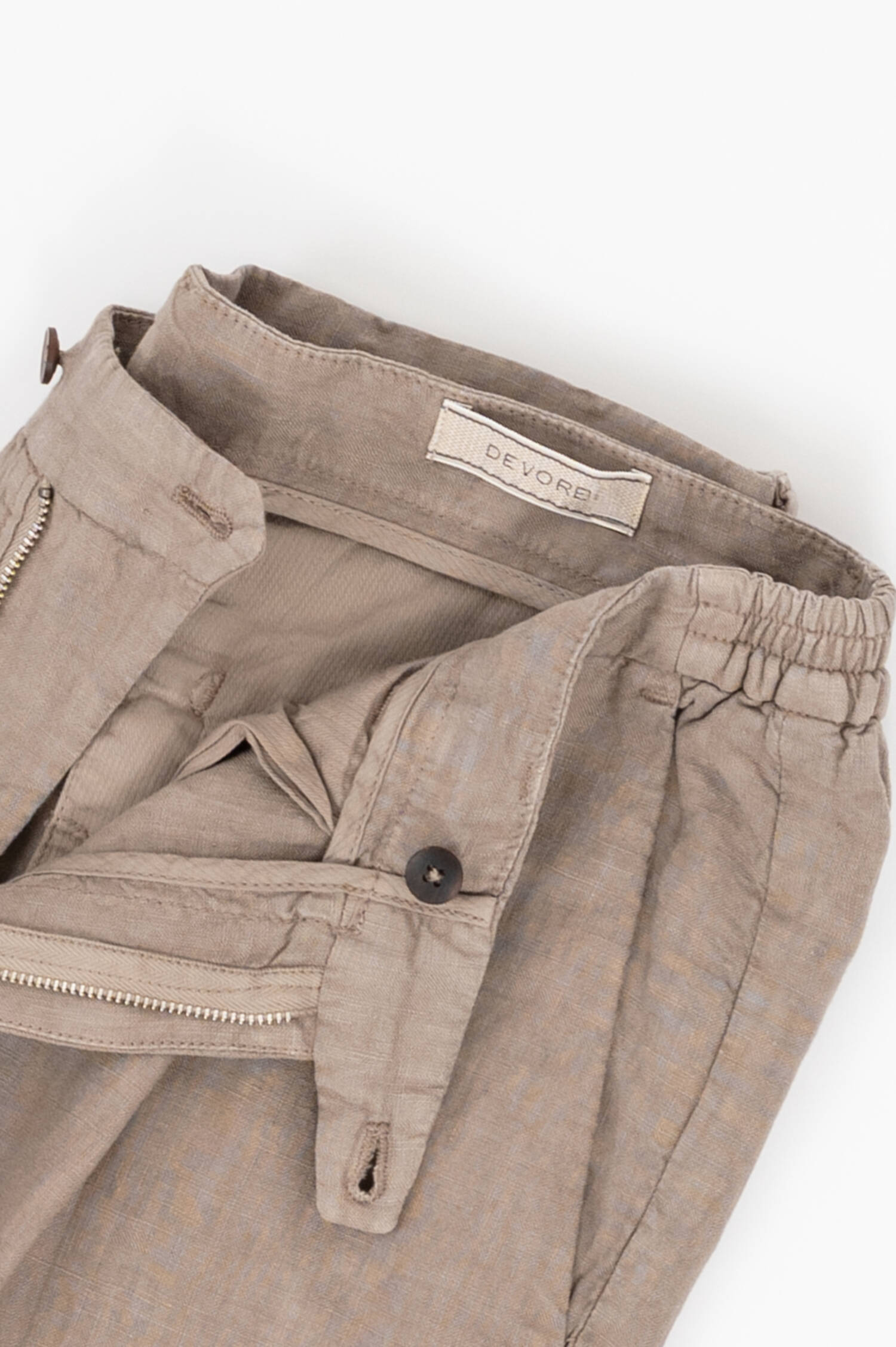 Leinenhose in Taupe