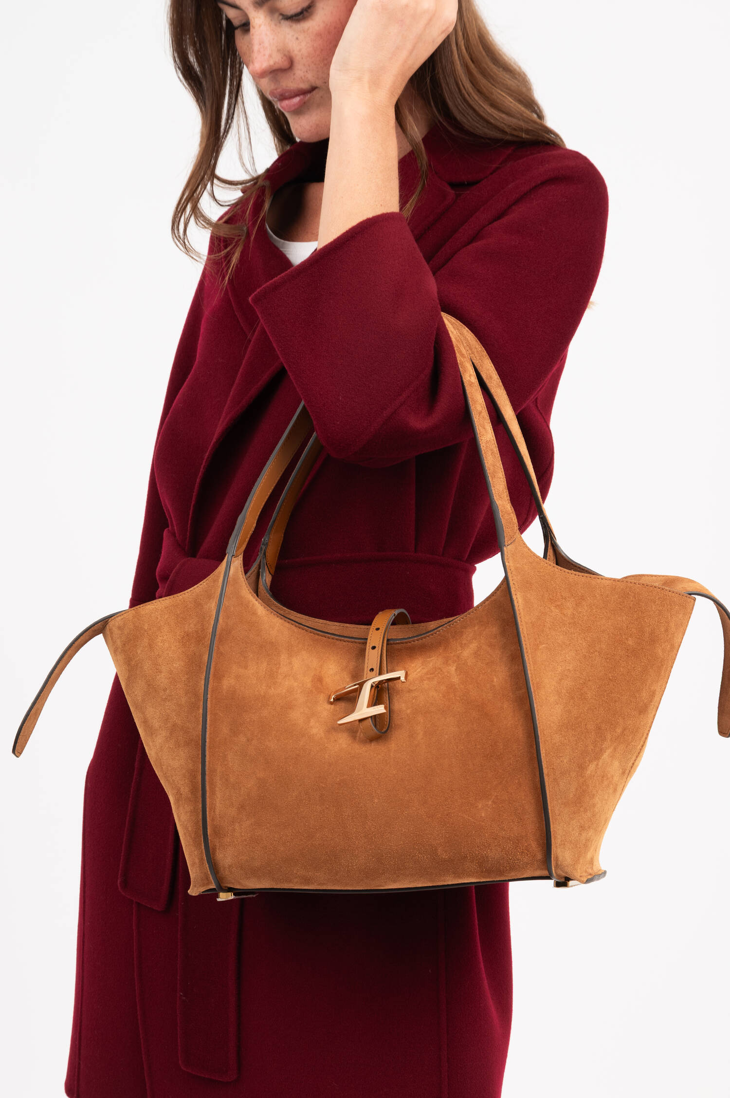 Suede Shopper TIMELESS in Braun Suede Shopper TIMELESS in Braun