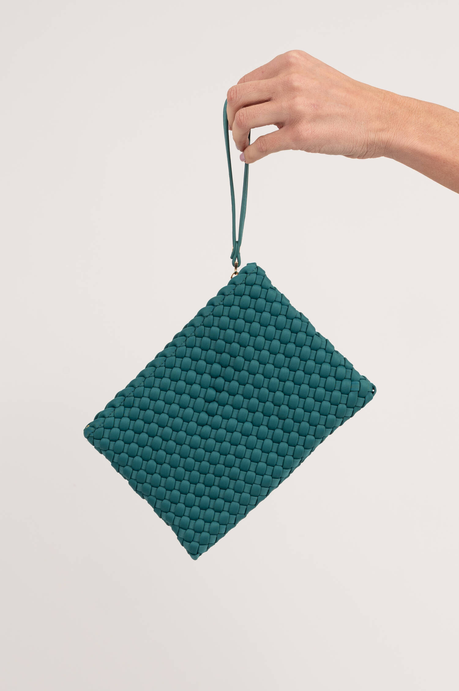 Neopren Clutch SICILIAN SPRING in Petrol Neopren Clutch SICILIAN SPRING in Petrol
