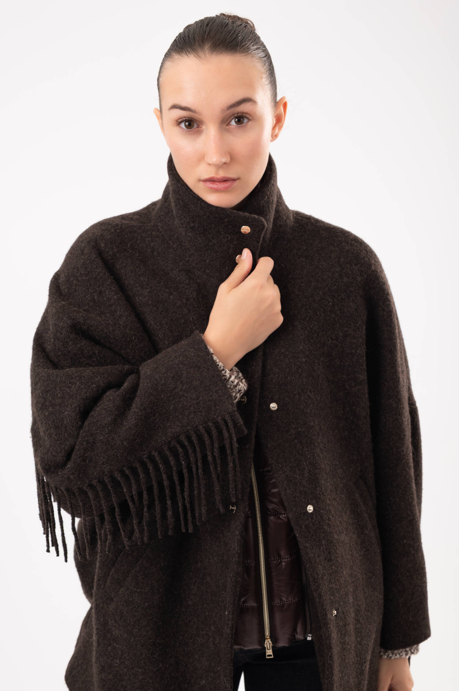 Woll-Mix-Jacke in Braun Woll-Mix-Jacke in Braun