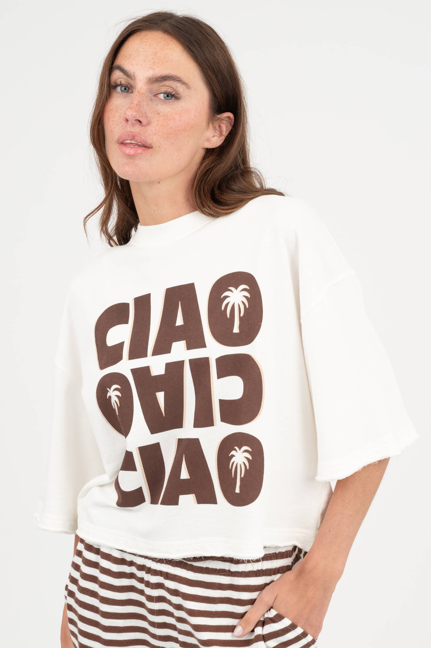 Oversize T-Shirt in Weiß