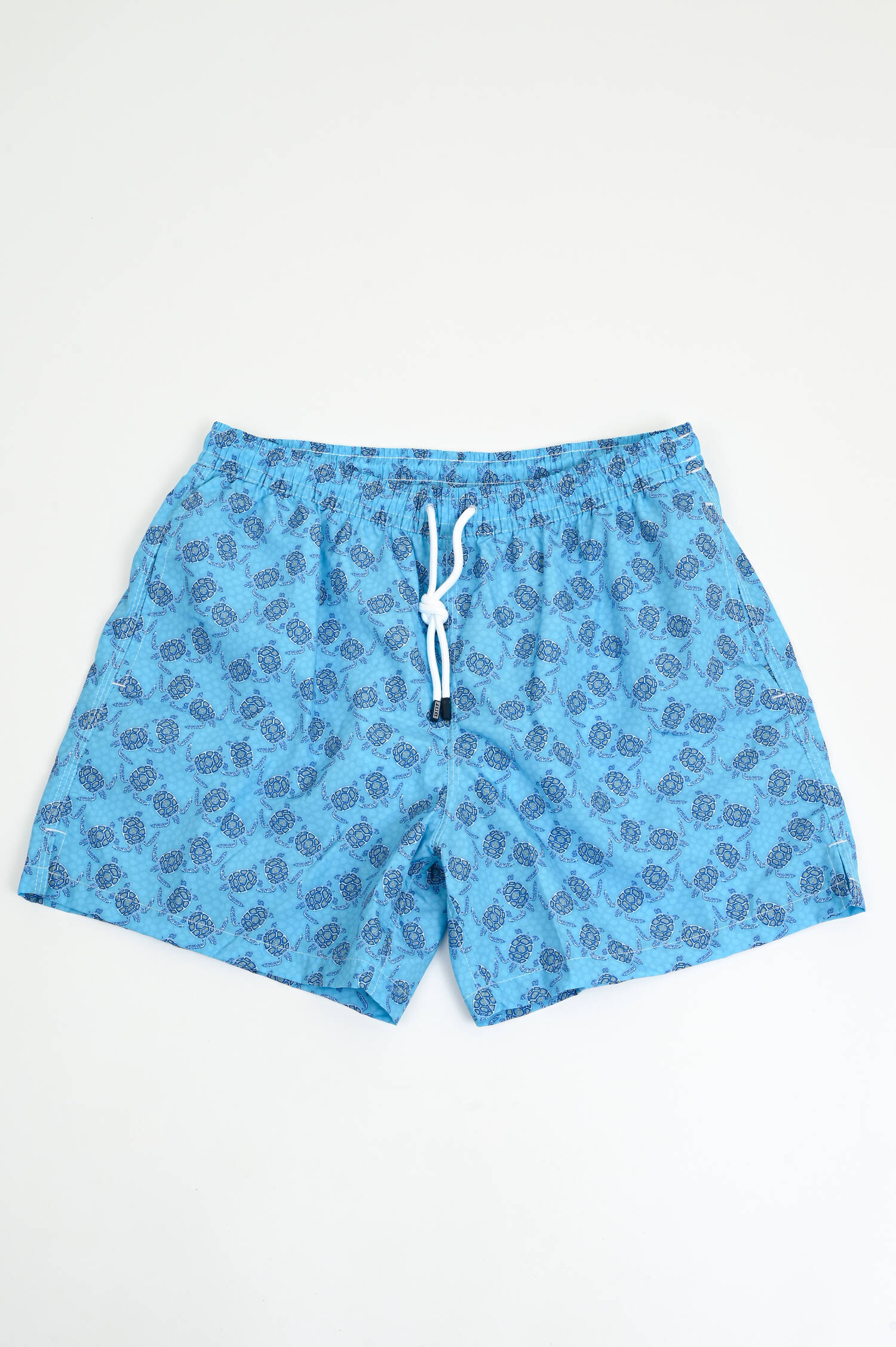 Badehose mit Schildkröten-Muster in Türkis