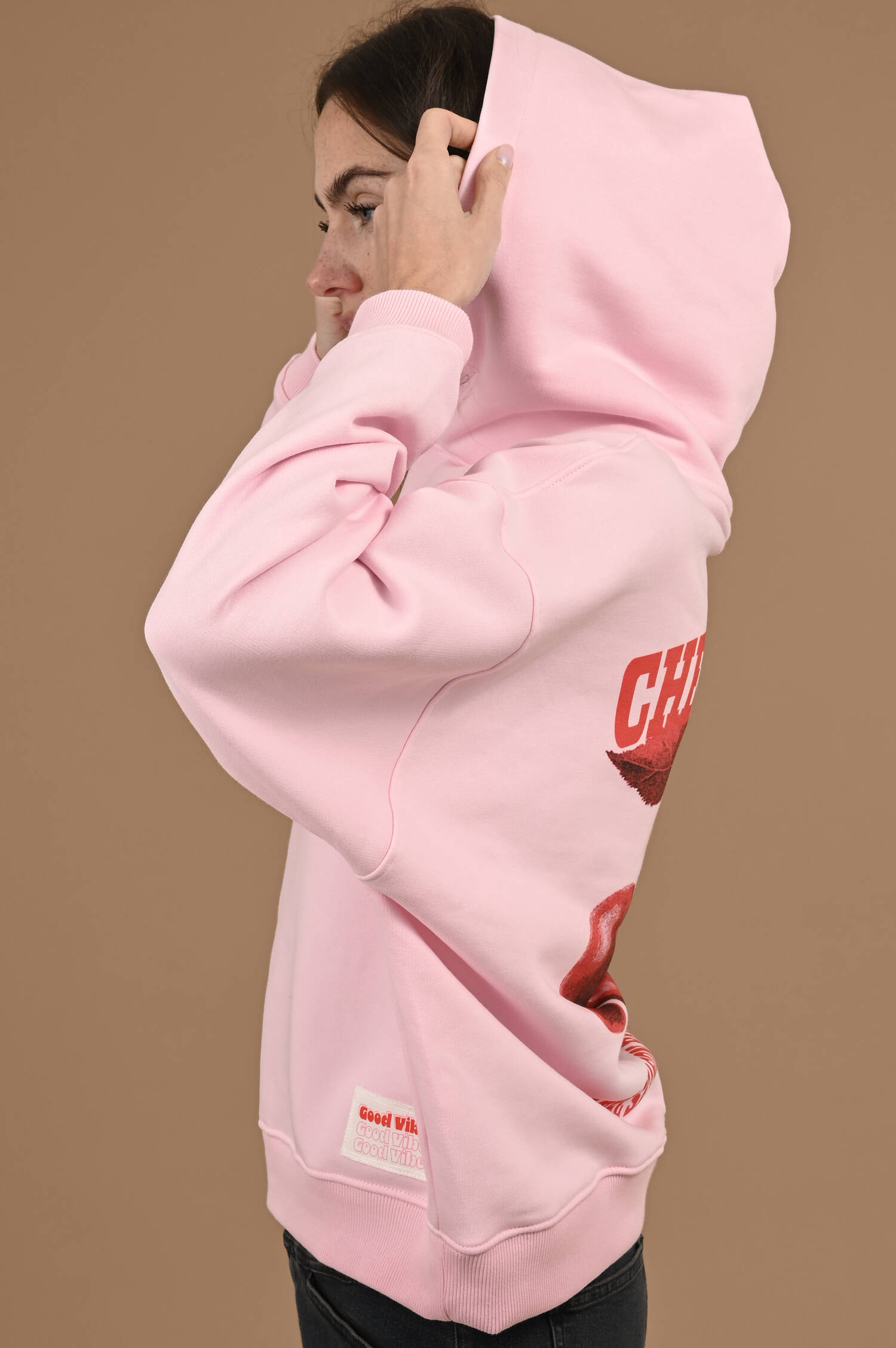 Hoodie CHERRY CLUB in Rosa Hoodie CHERRY CLUB in Rosa