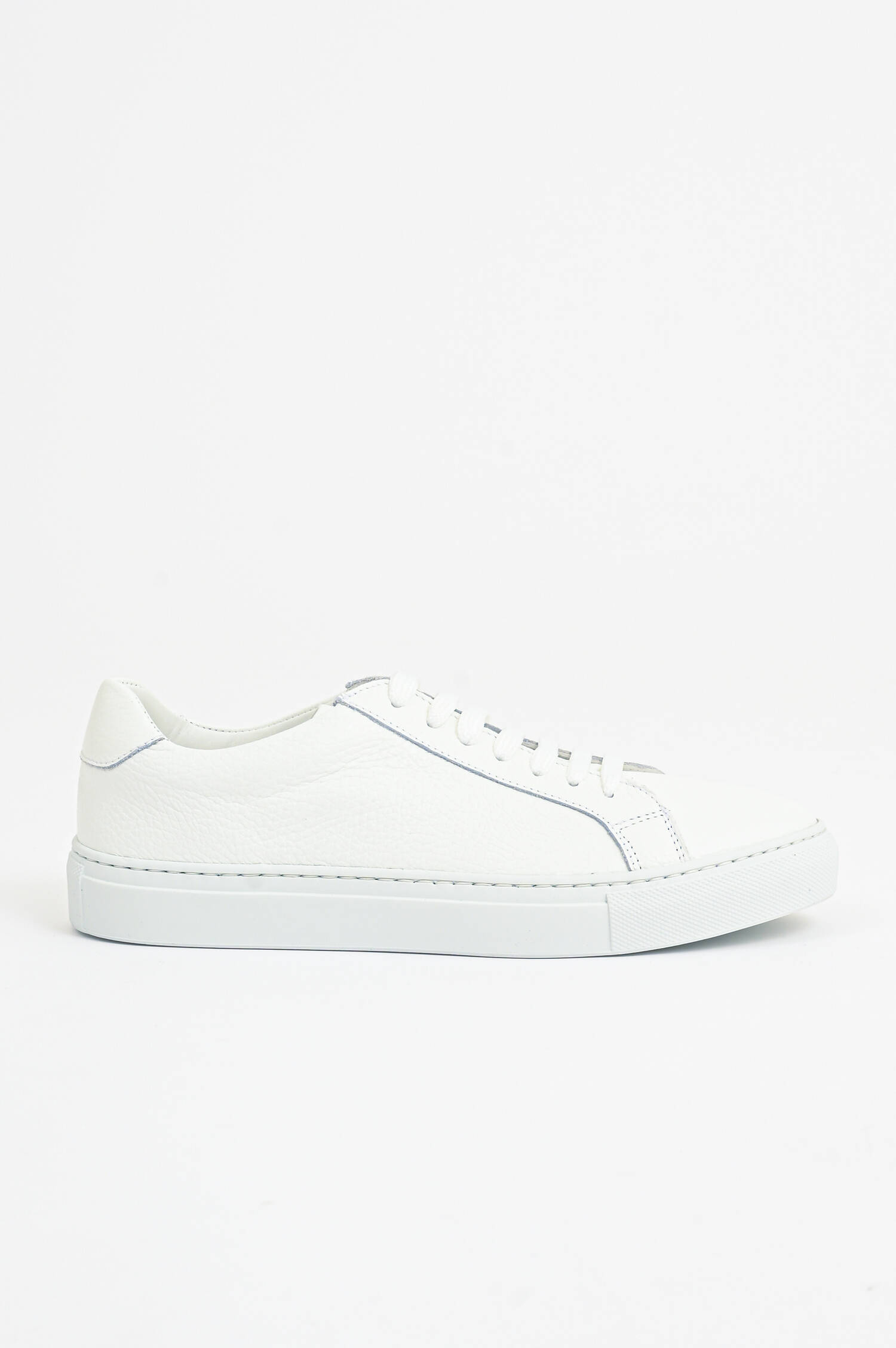 Leder-Sneaker in Weiß