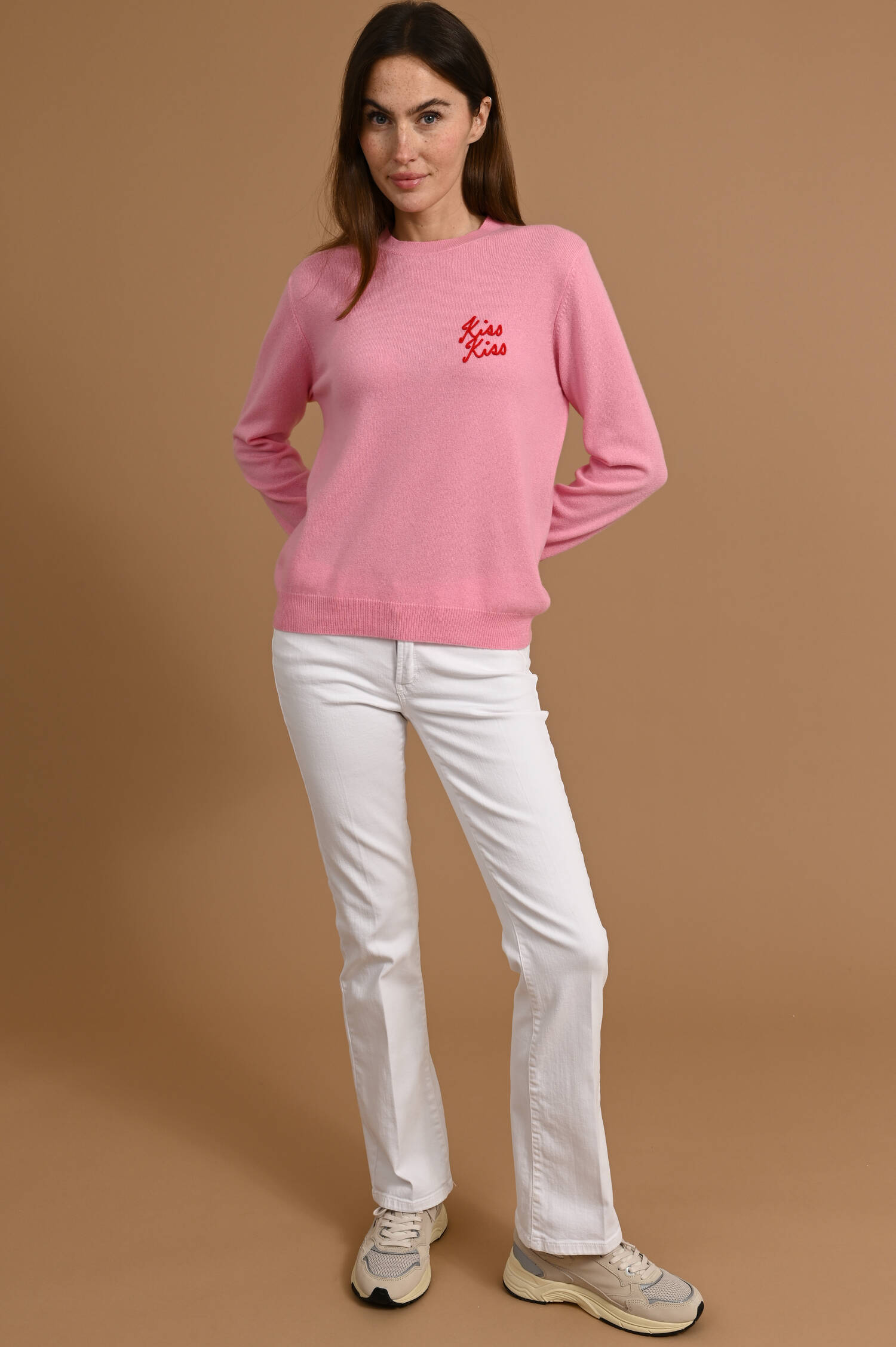 Cashmere Pullover KISS KISS in Candyrosa