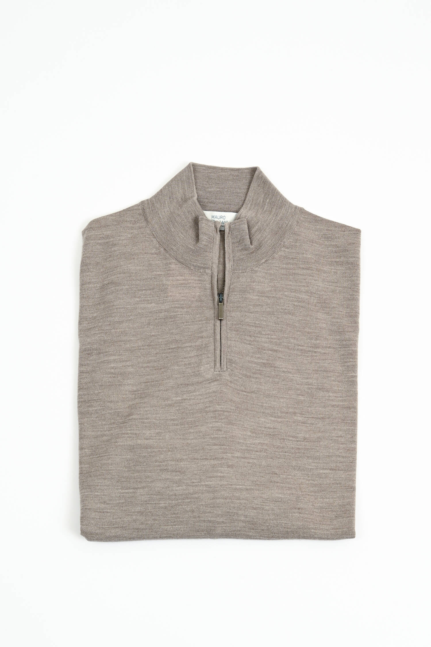 Feinstrickpullover aus Wolle in Beige