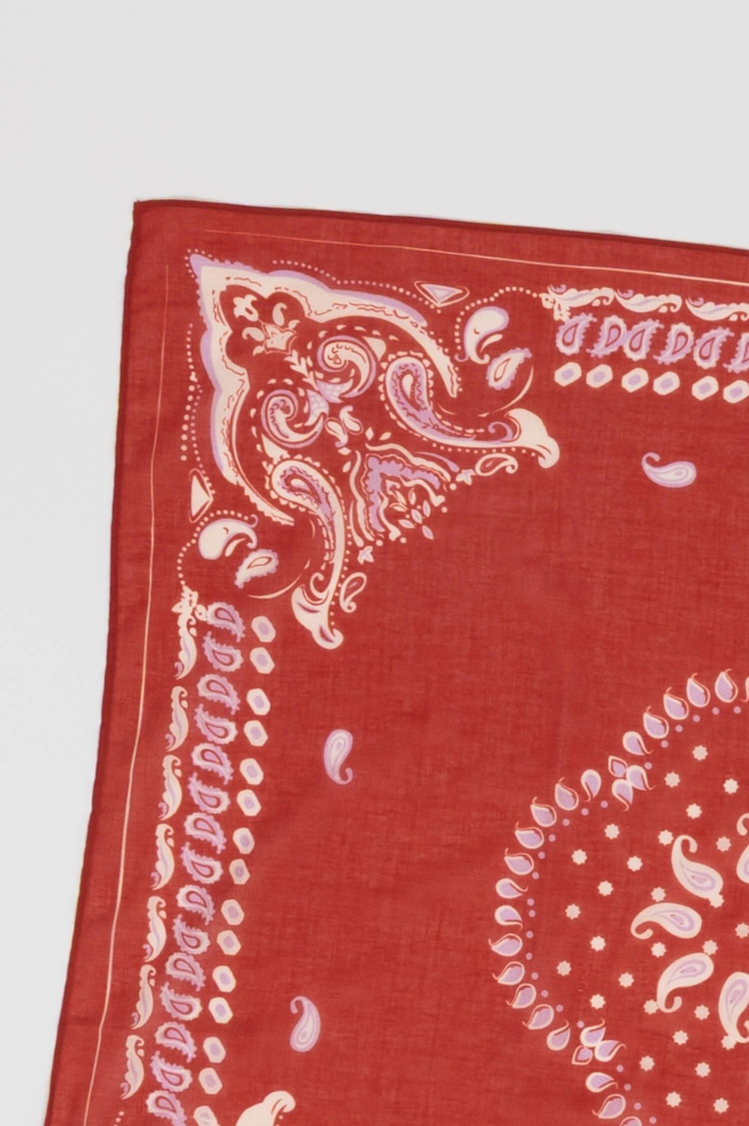 Tuch mit Paisley Print in Rot