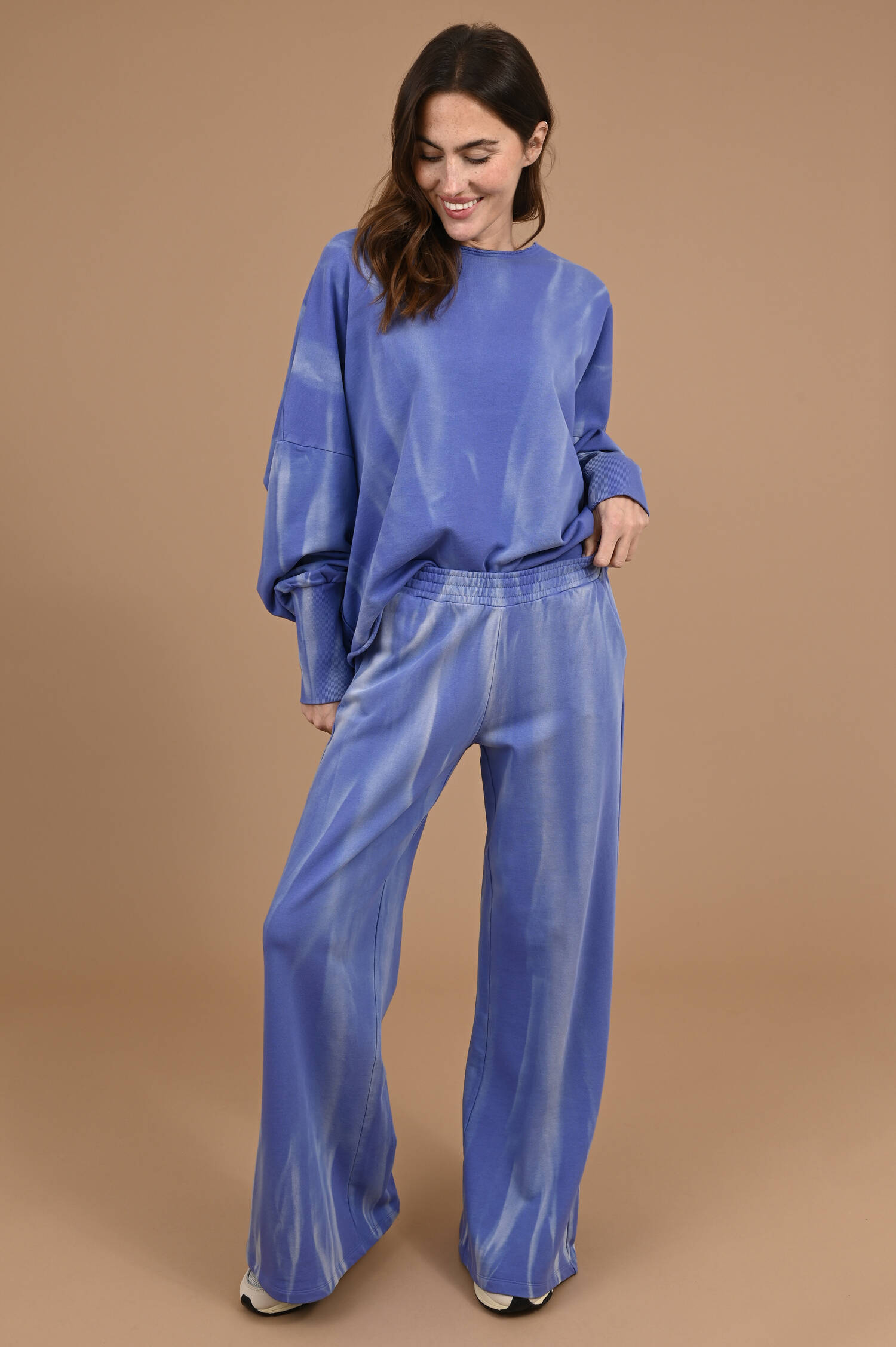 Batik Jogginghose LELY in Irisblue