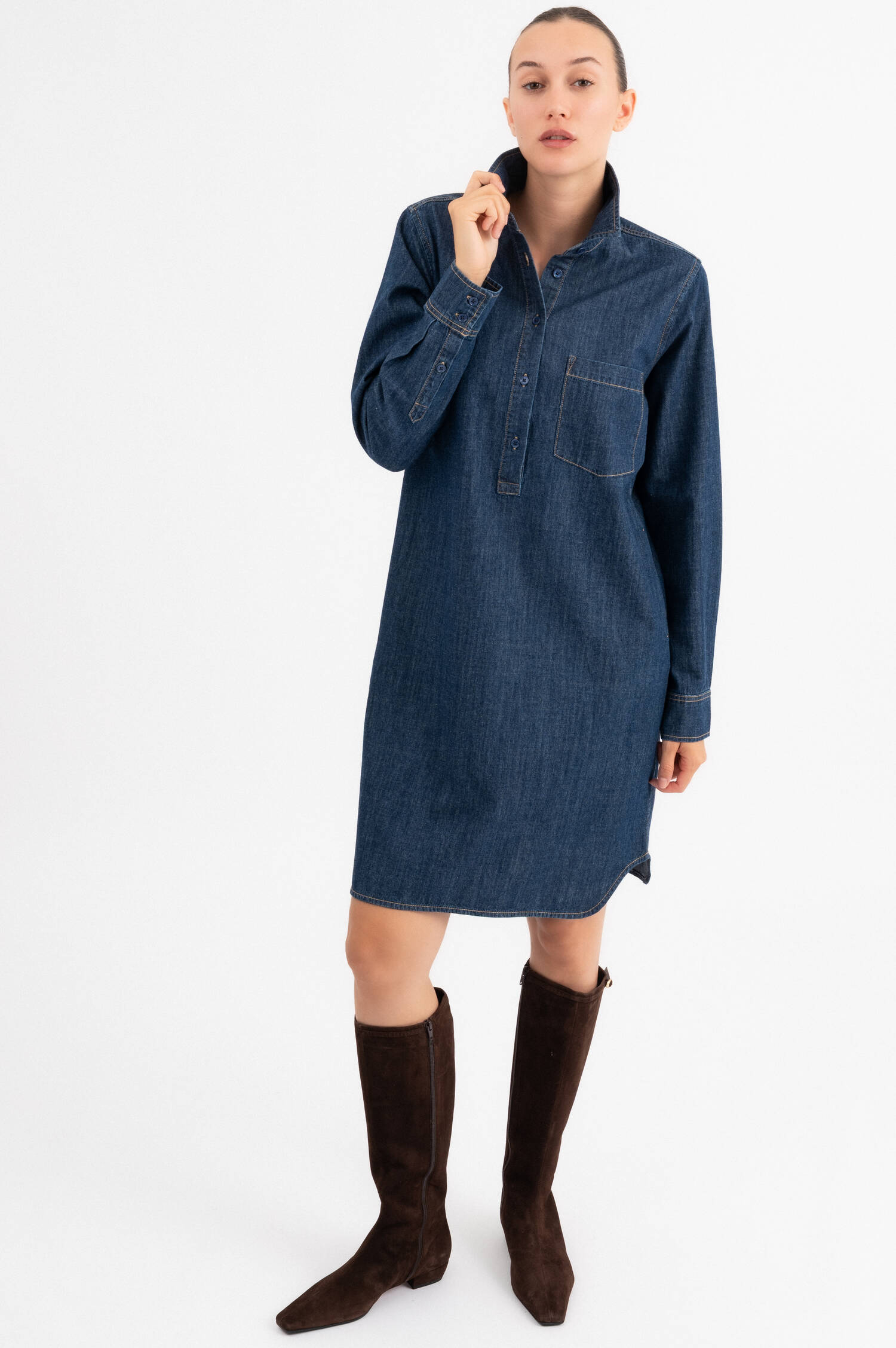 Denim-Kleid in Navy Denim-Kleid in Navy
