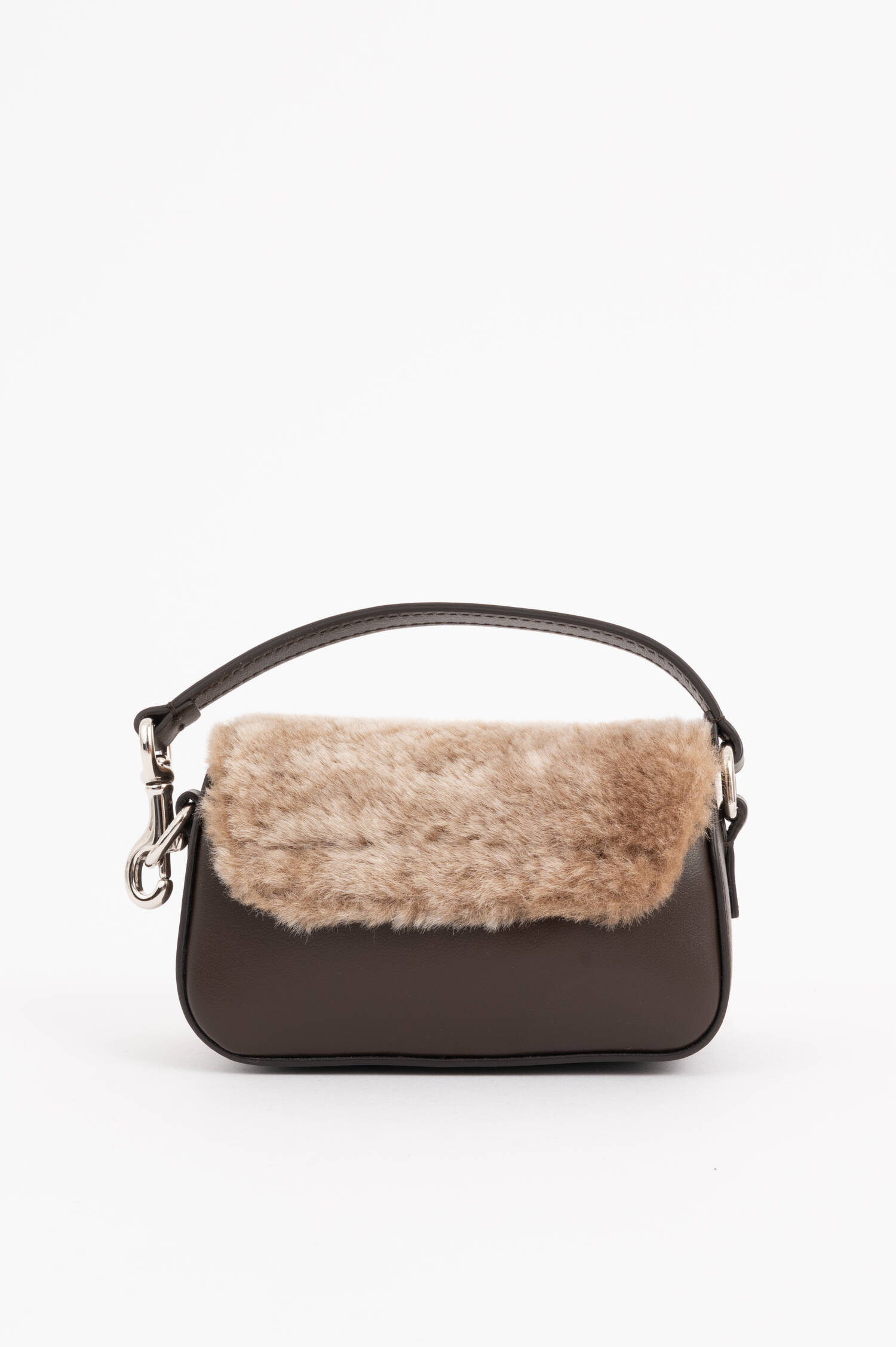 Mini-Fellhandtasche in Braun Mini-Fellhandtasche in Braun