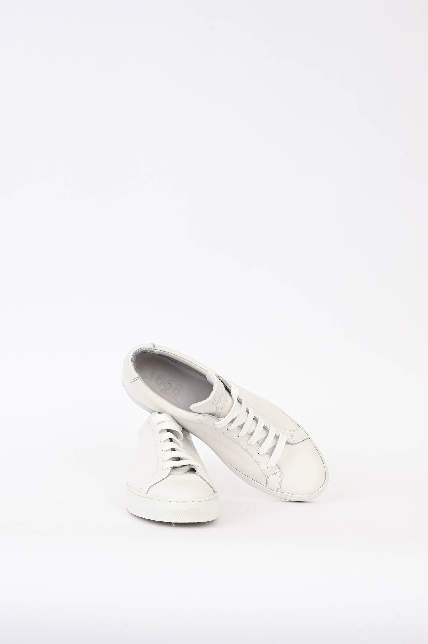 Leder Sneaker in Weiß