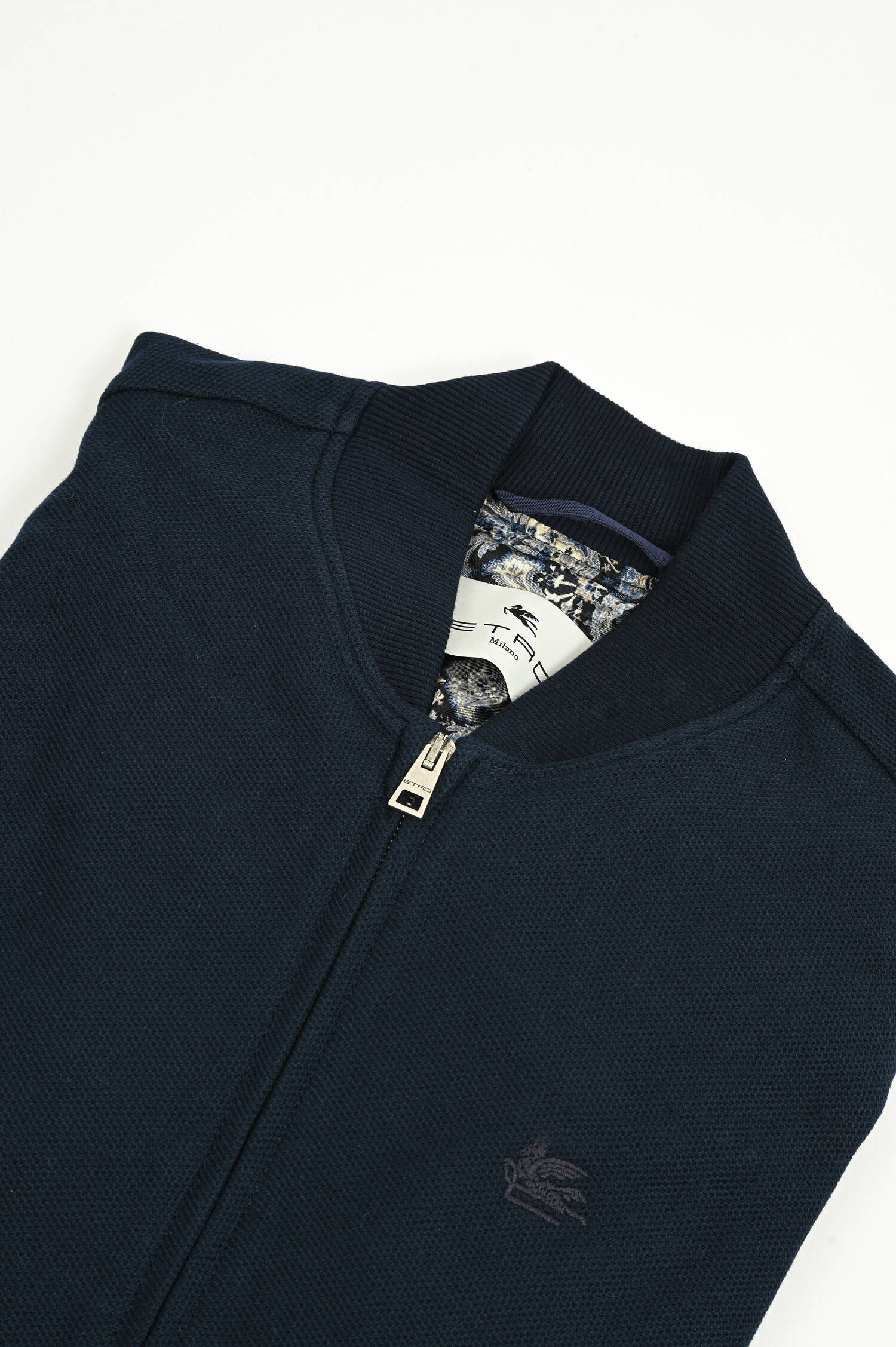 Bomberjacke aus Baumwolle in Navy