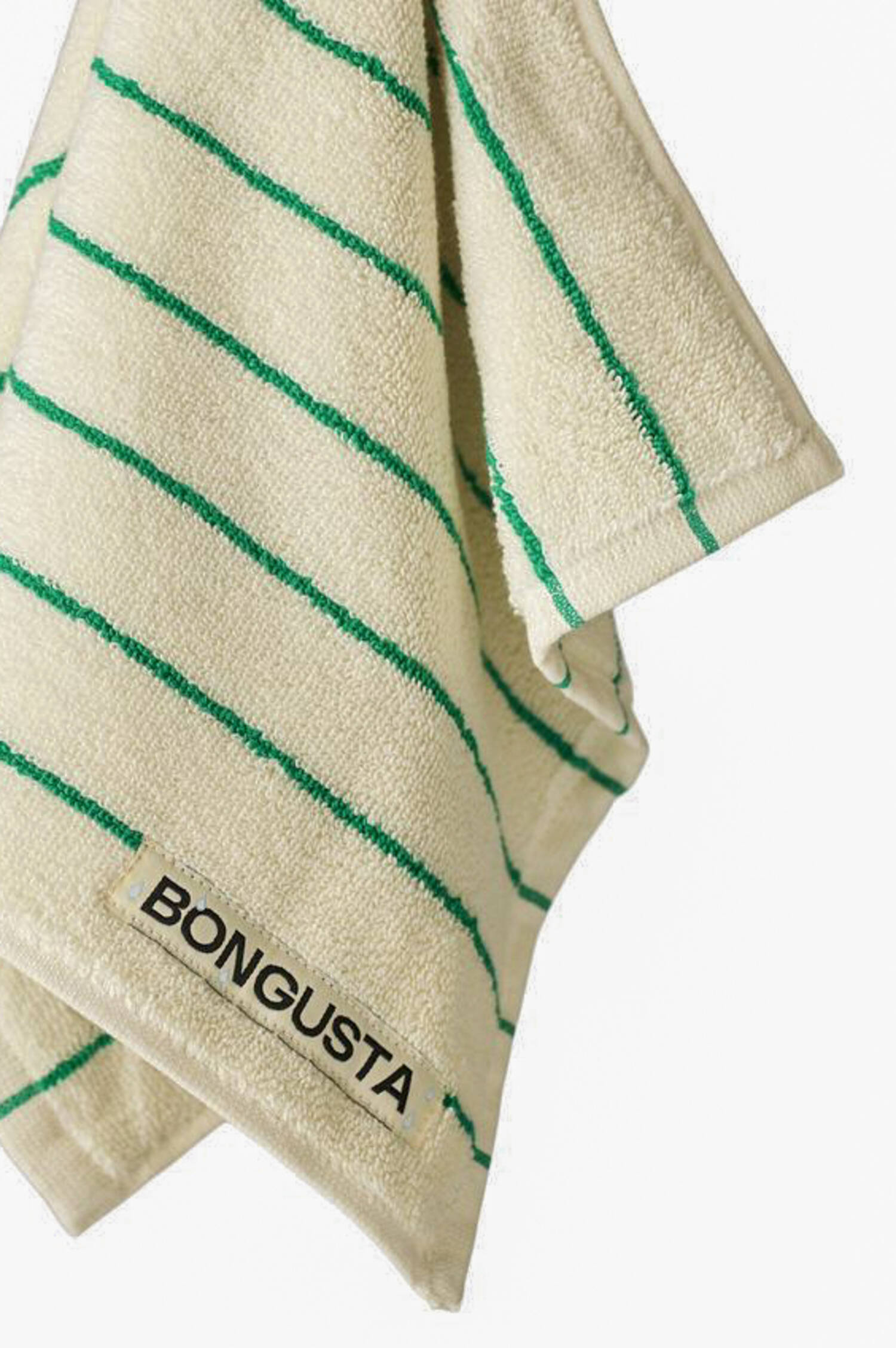 Gästehandtuch NARAM in Natur/Grün Gästehandtuch NARAM in Natur/Grün