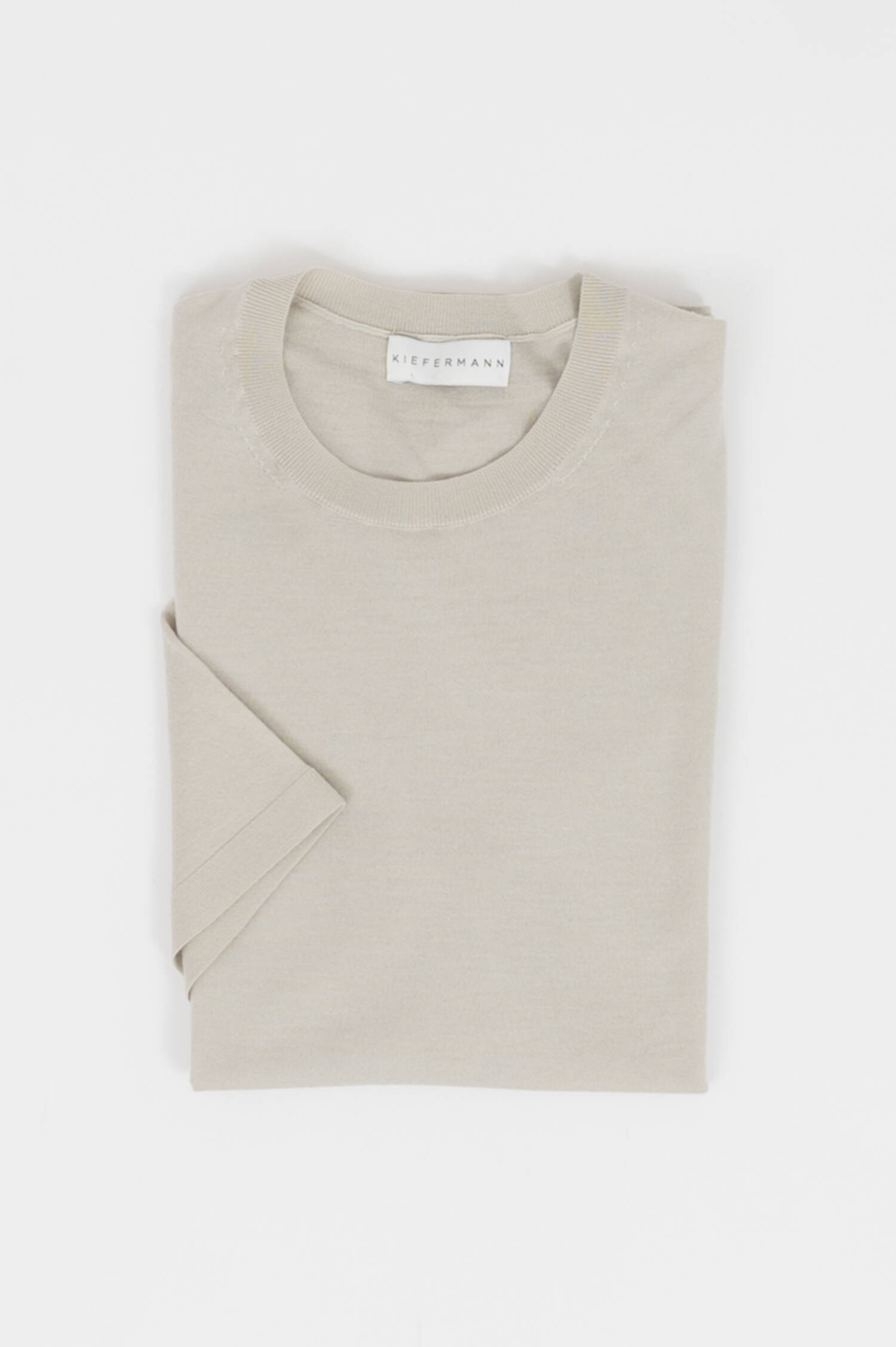 T-Shirt GEORGS aus Merinowolle in Stone