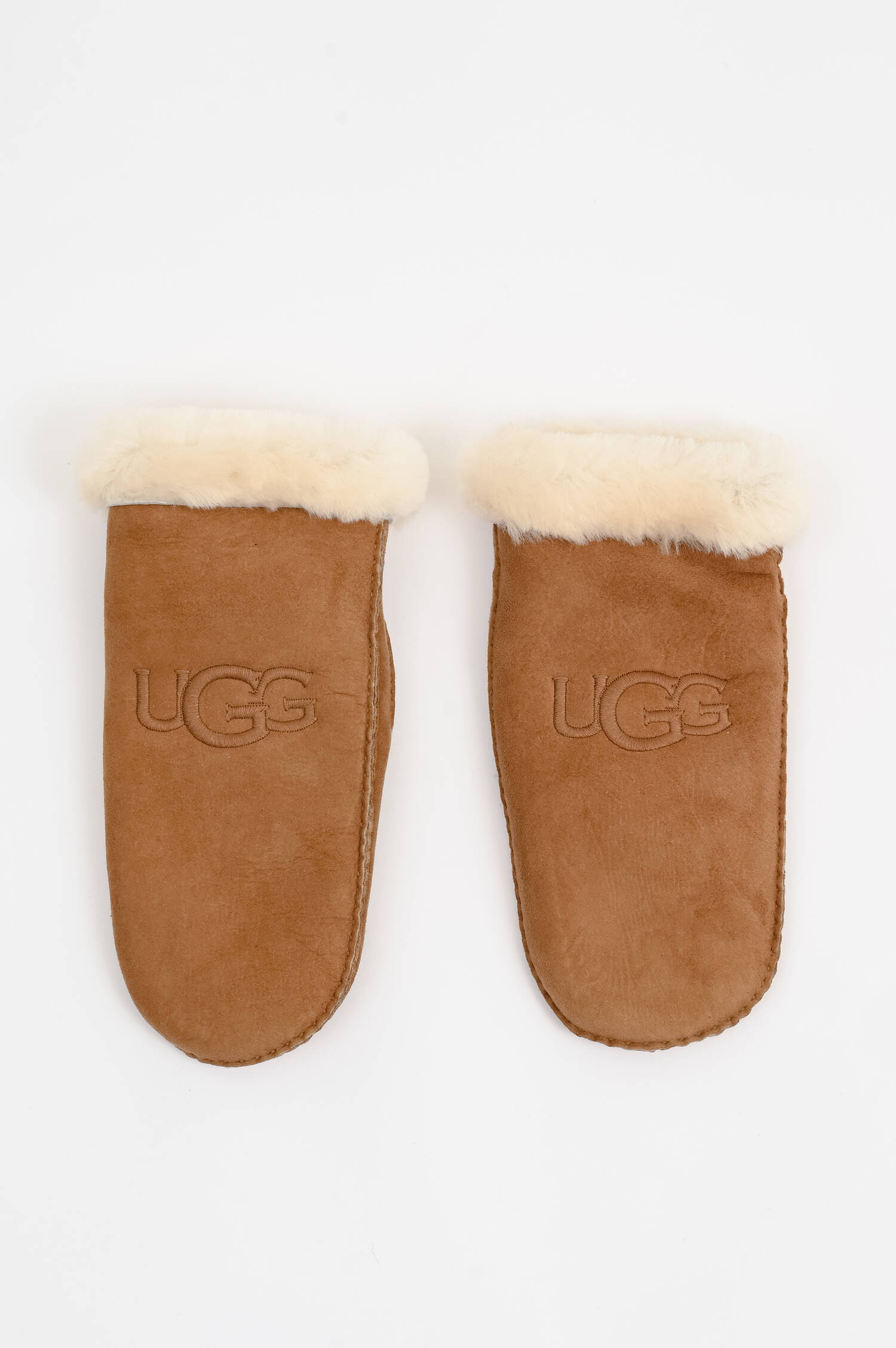 Lammfell Fäustlinge SHEARLING in Chestnut 