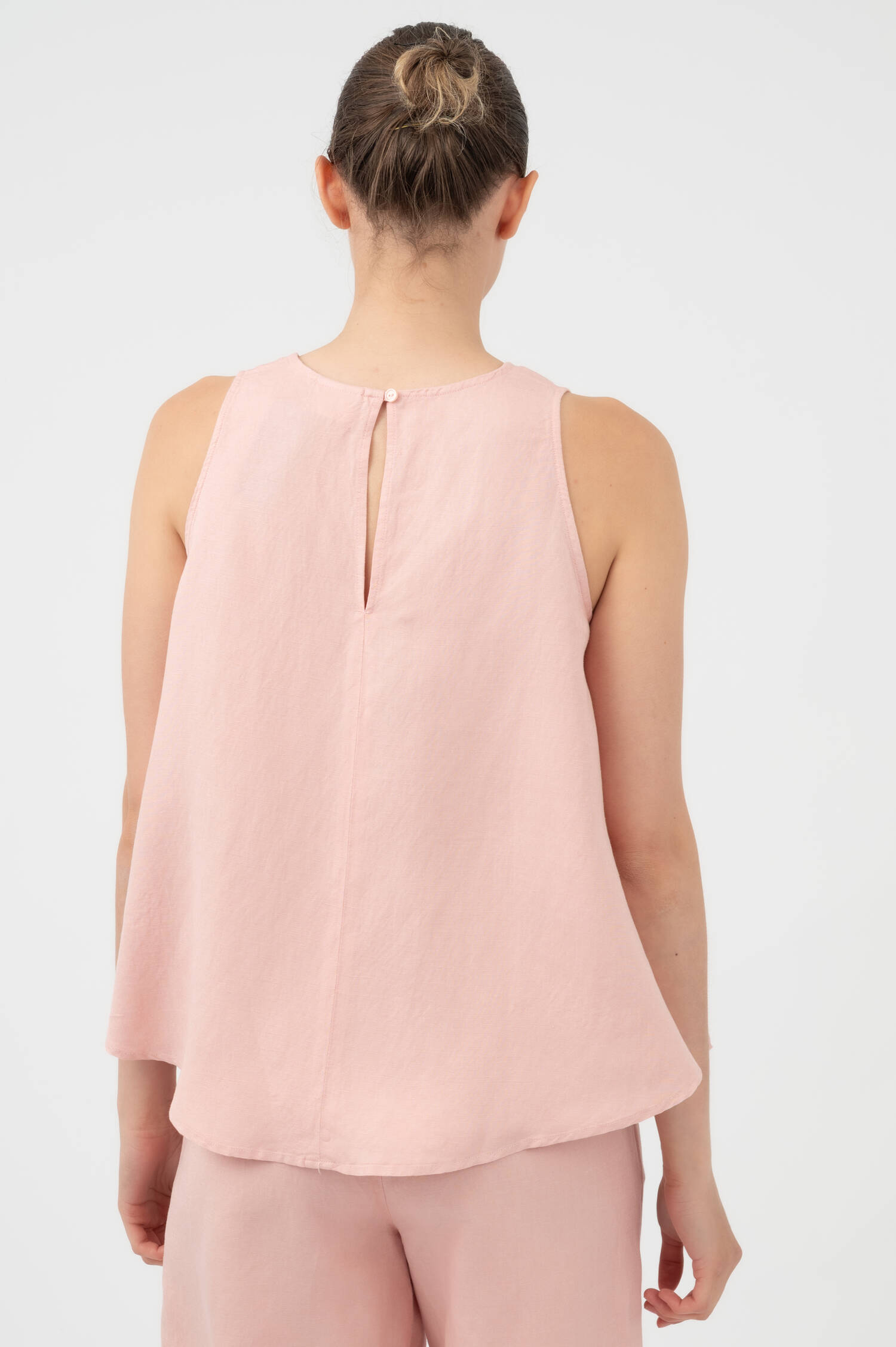 Top aus Leinen-Mix in Rosa Top aus Leinen-Mix in Rosa