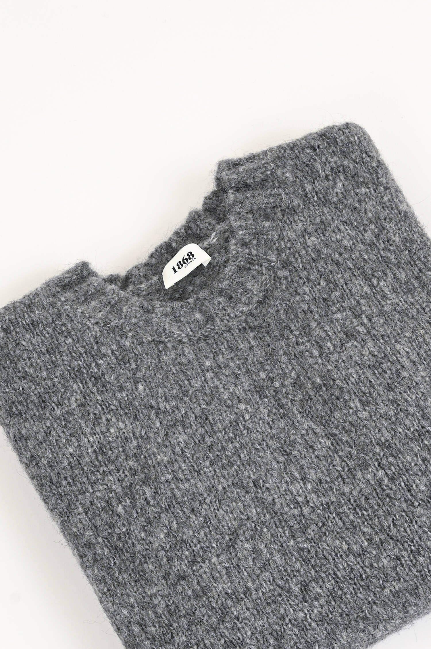 Pullover aus Alpaka-Woll-Mix in Grau meliert