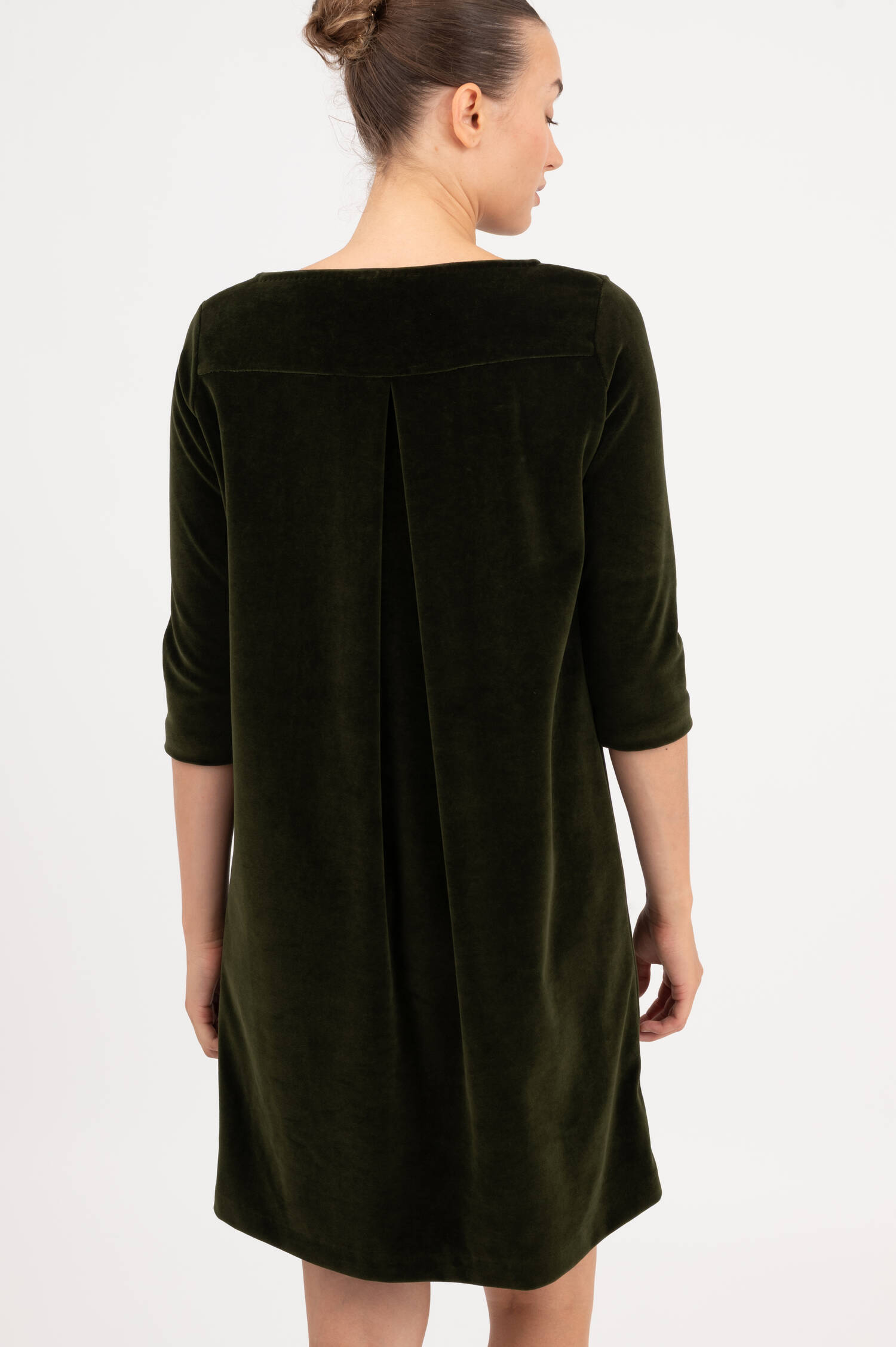 Samtkleid in Grün Samtkleid in Grün