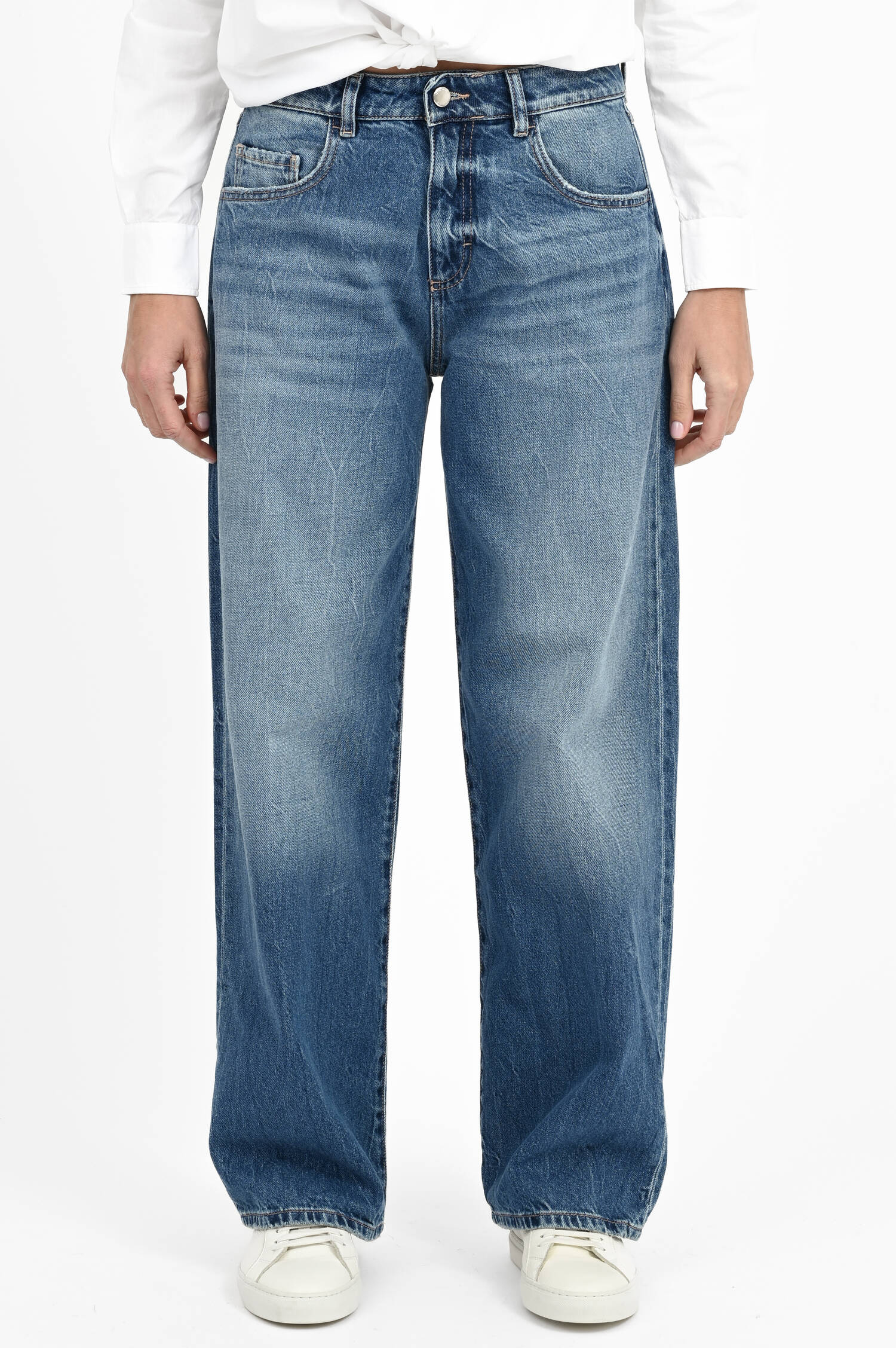Jeans JILL mit geradem Bein in Washed Blue