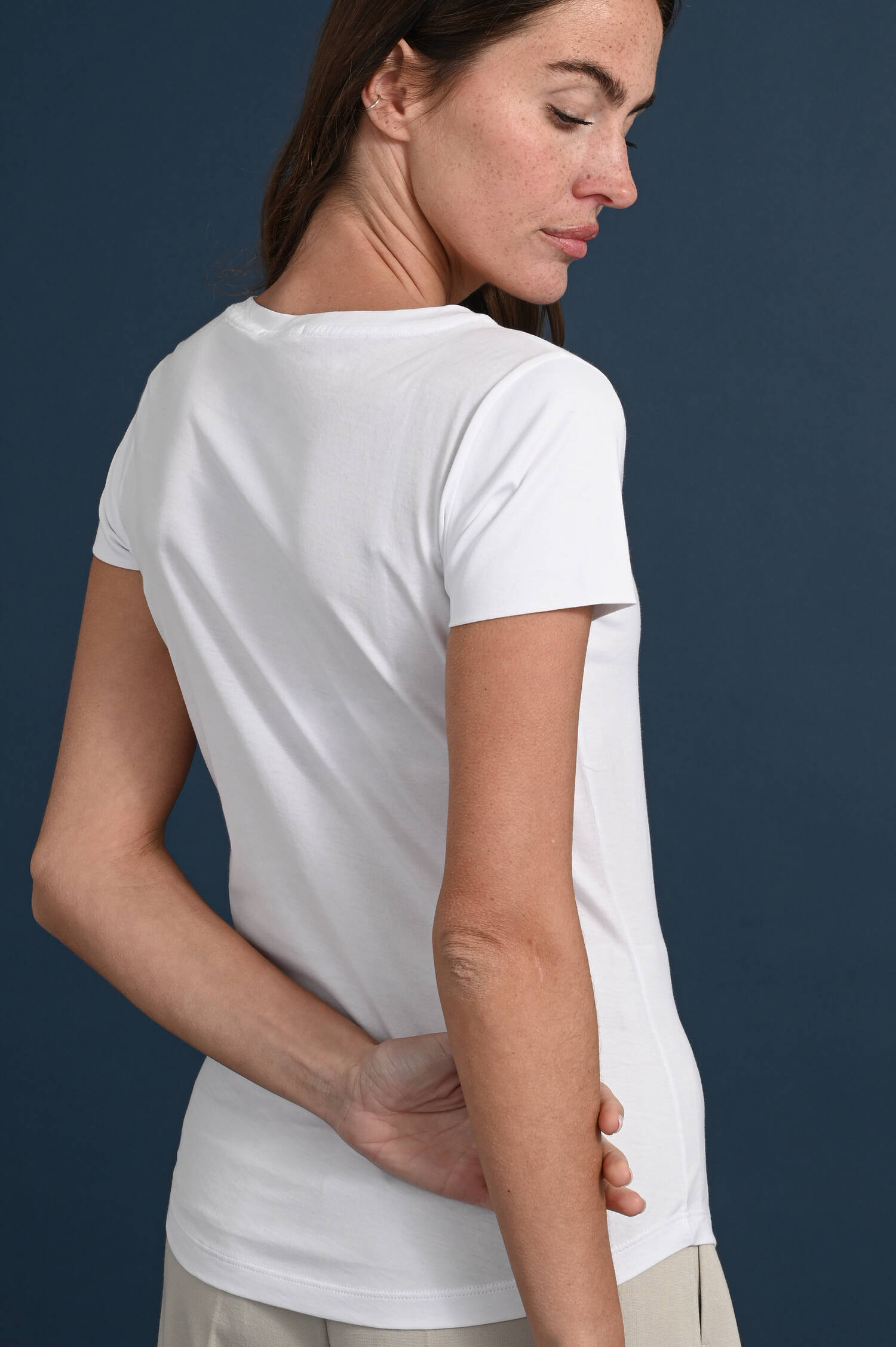 Baumwoll-Shirt FANNY in Bianco Baumwoll-Shirt FANNY in Bianco