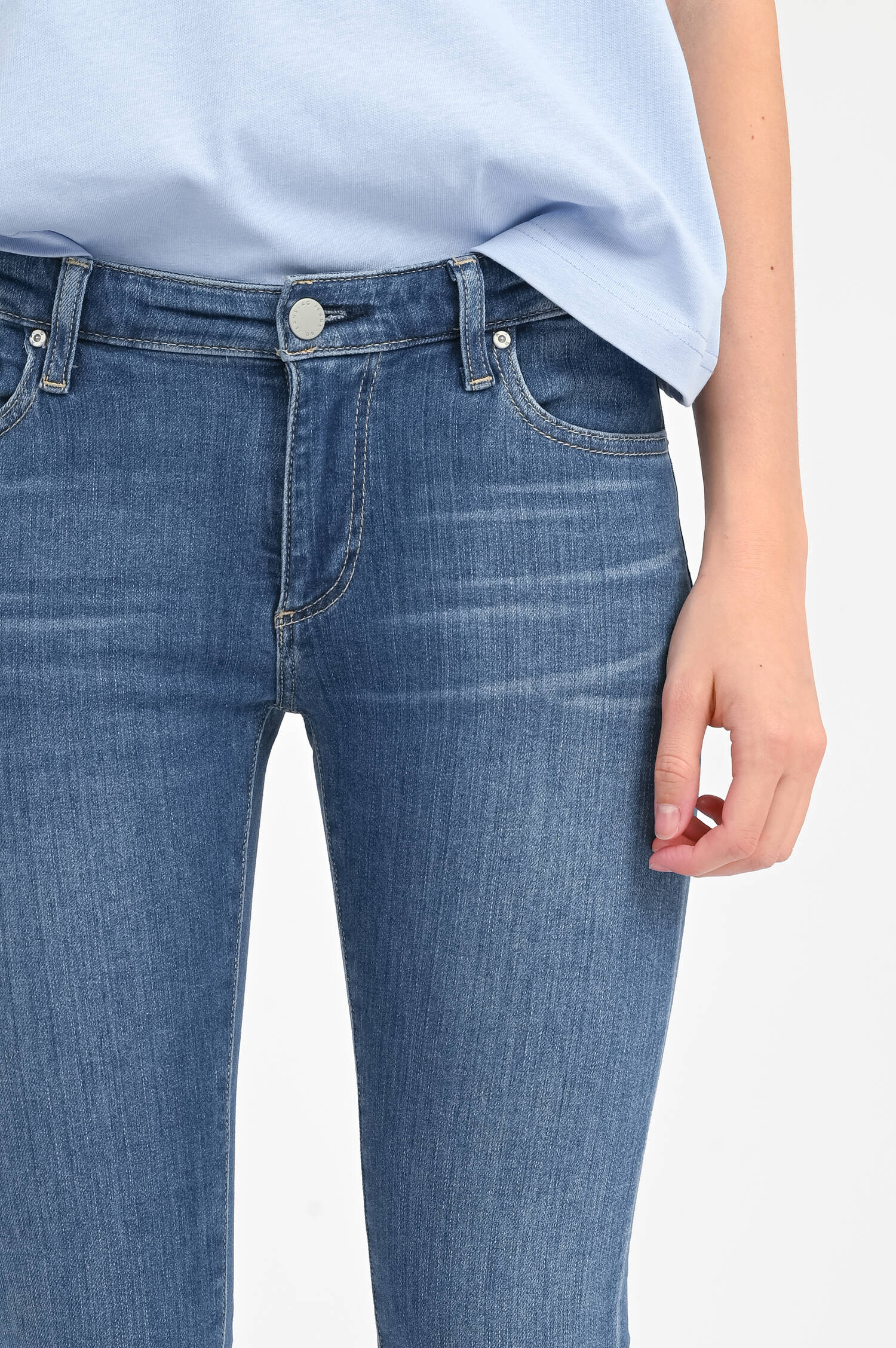  Slim Fit Jeans LEGGING ANKLE in Mittelblau