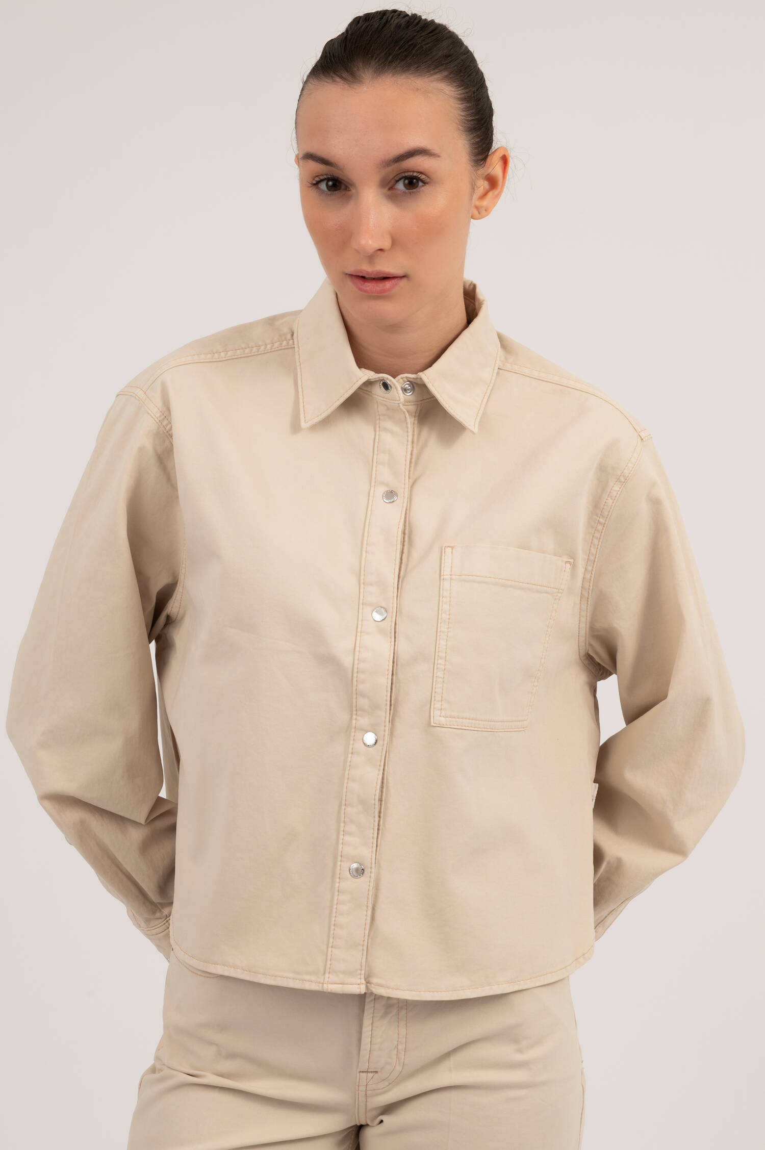 Bluse IVY SHIRT in Creme