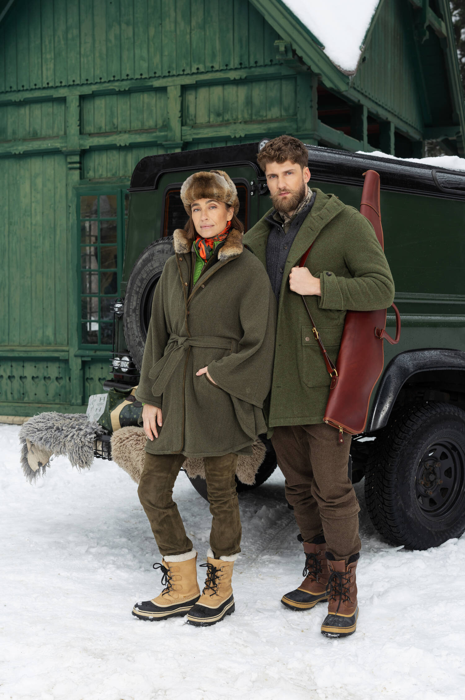 Woll-Parka SIGISUND in Grün Woll-Parka SIGISUND in Grün
