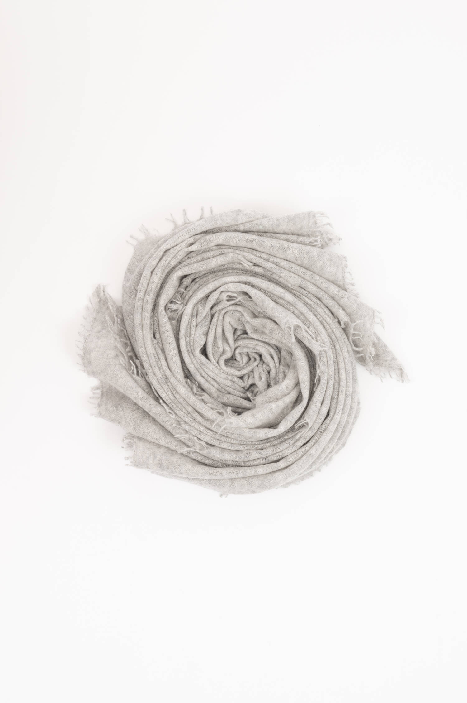Cashmere Schal in Hellgrau meliert