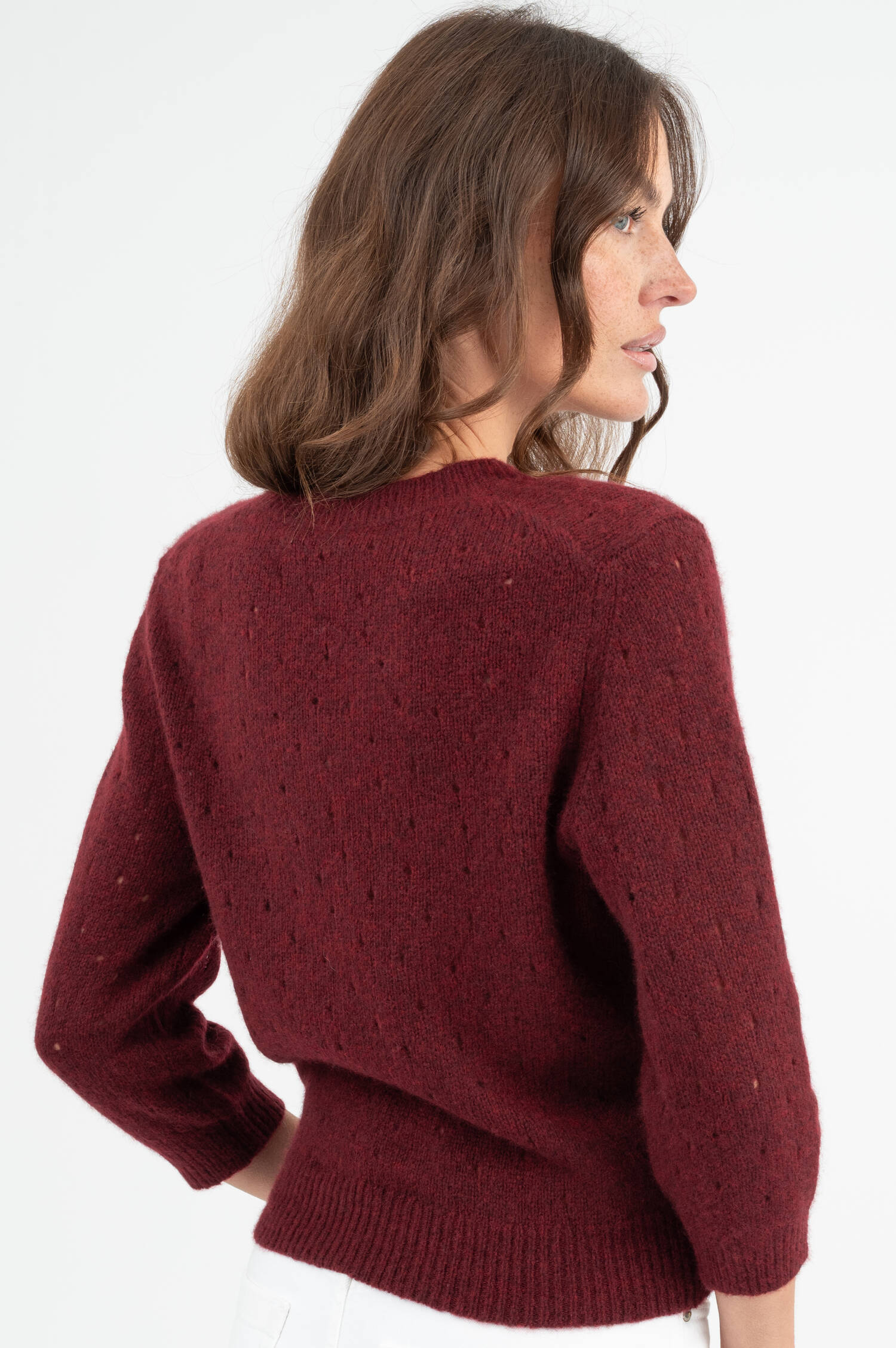 Cashmere Pullover in Bordeaux Cashmere Pullover in Bordeaux