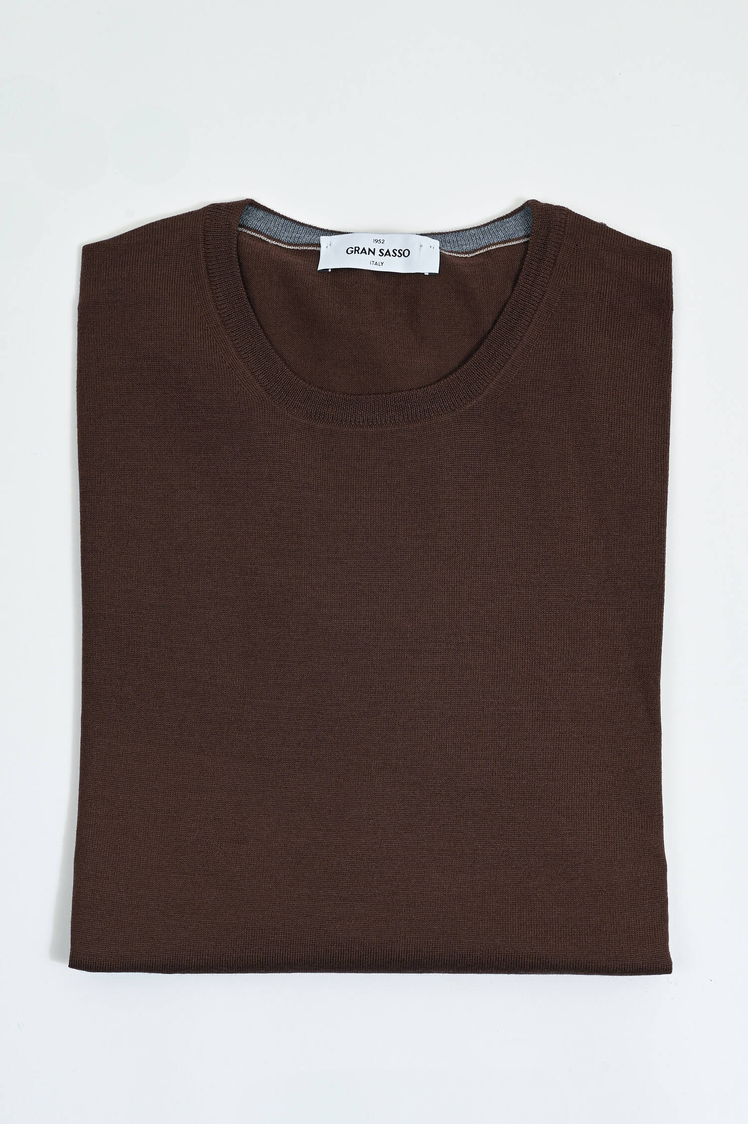 Feinstrick-Pullover in Braun