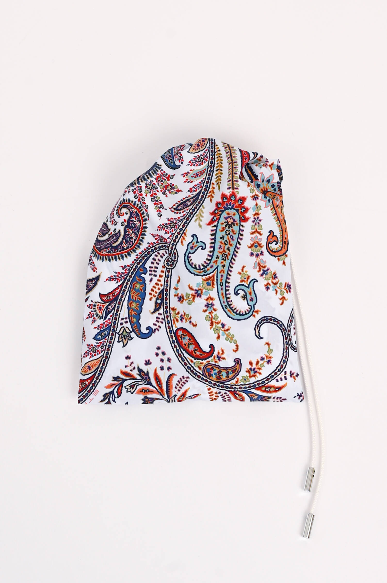 Badehose mit Paisley Print in Weiß/Multicolor