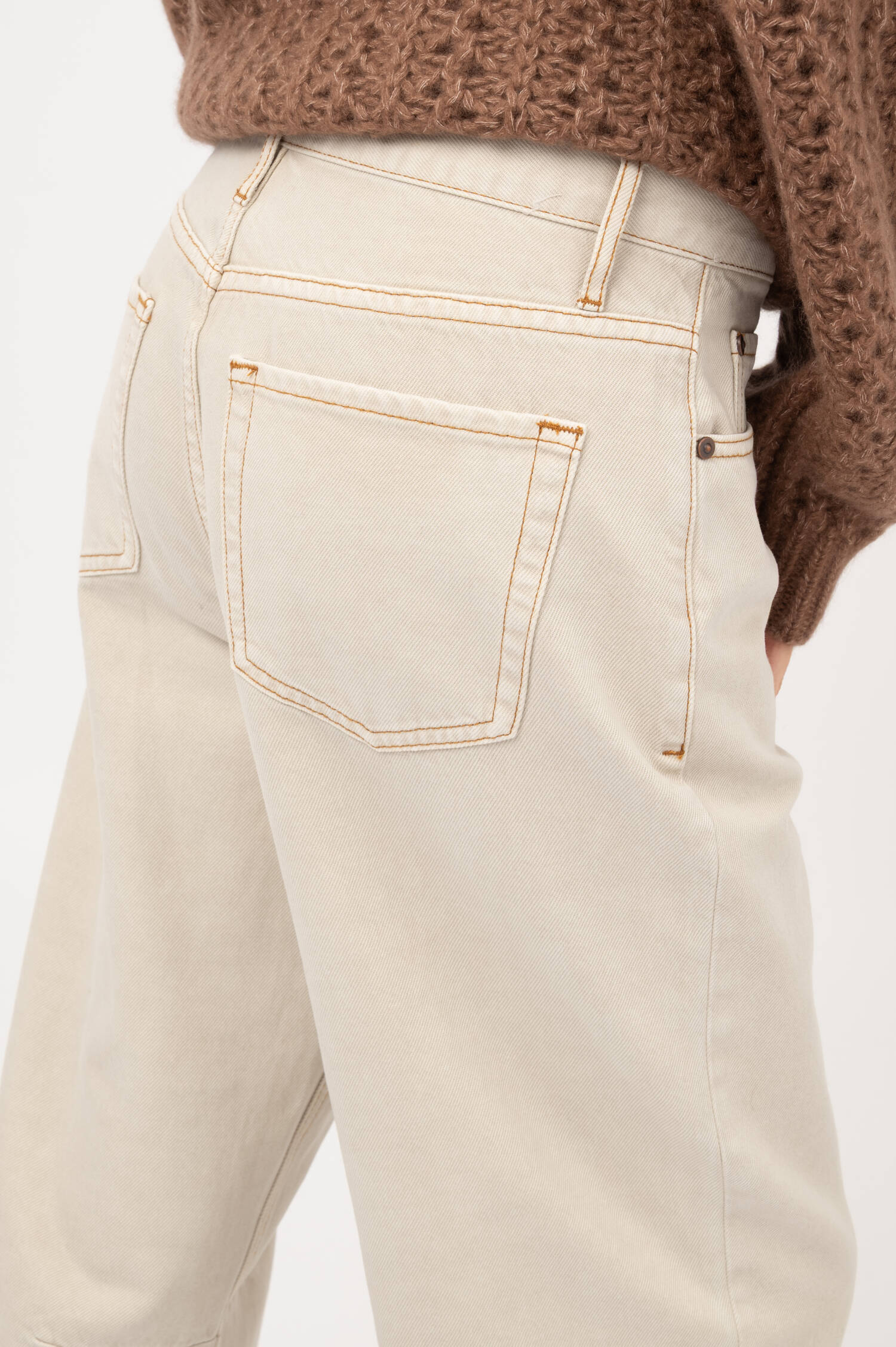 Wide-Leg-Jeans in Off-White Wide-Leg-Jeans in Off-White