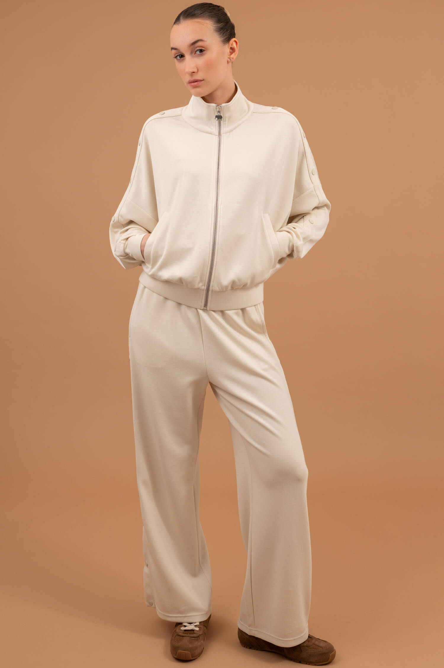 Sweatjacke SMITH in Sandbeige