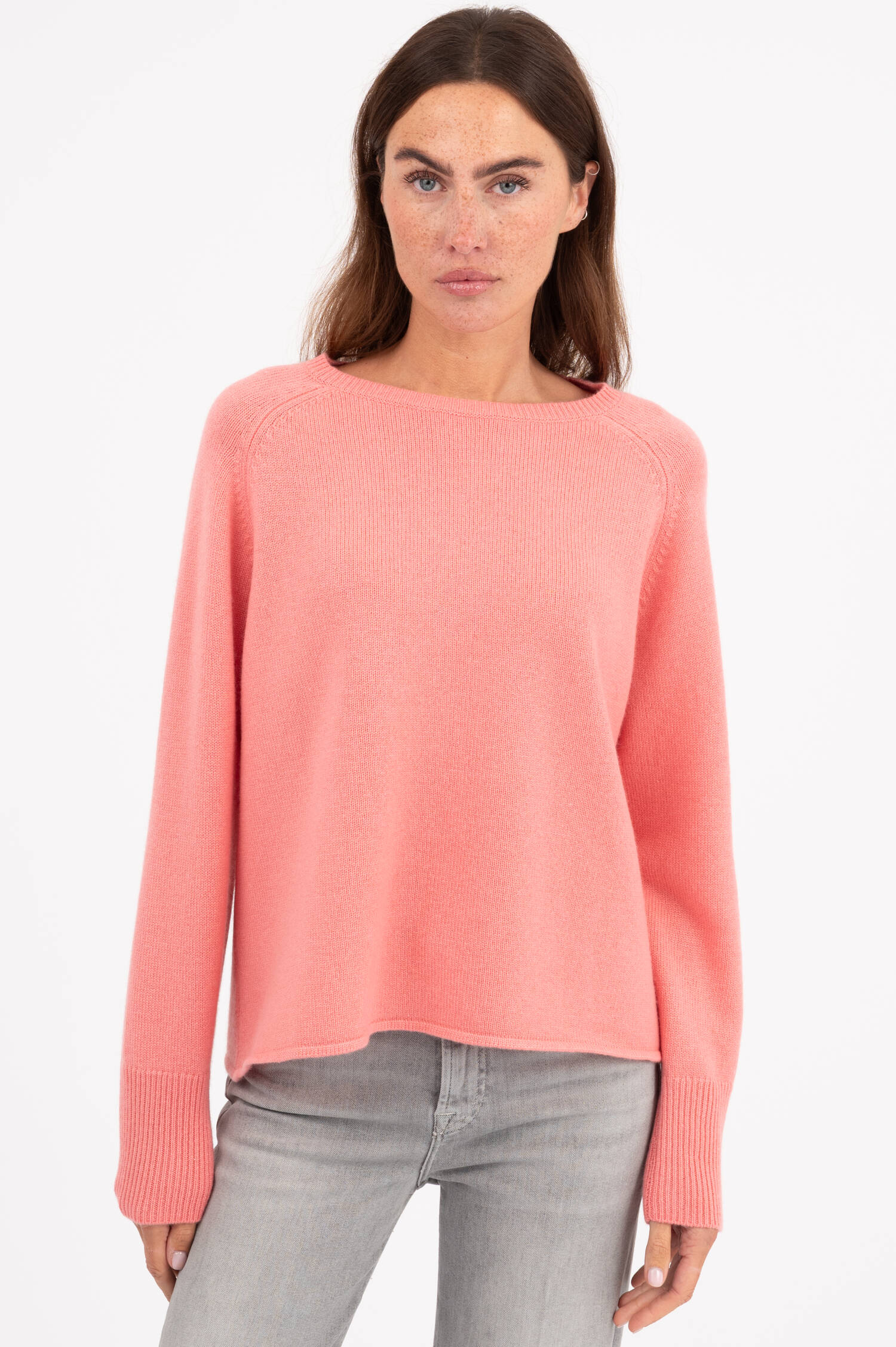 Cashmere Pullover in Koralle Cashmere Pullover in Koralle
