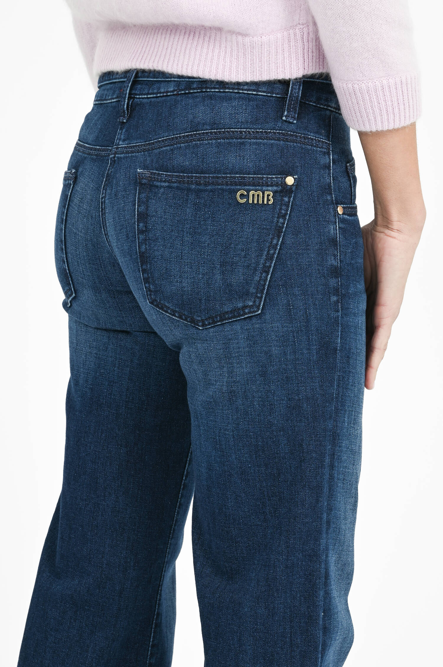 Straight-Leg-Jeans TESS mit Gürtel in Used Blue Straight-Leg-Jeans TESS mit Gürtel in Used Blue